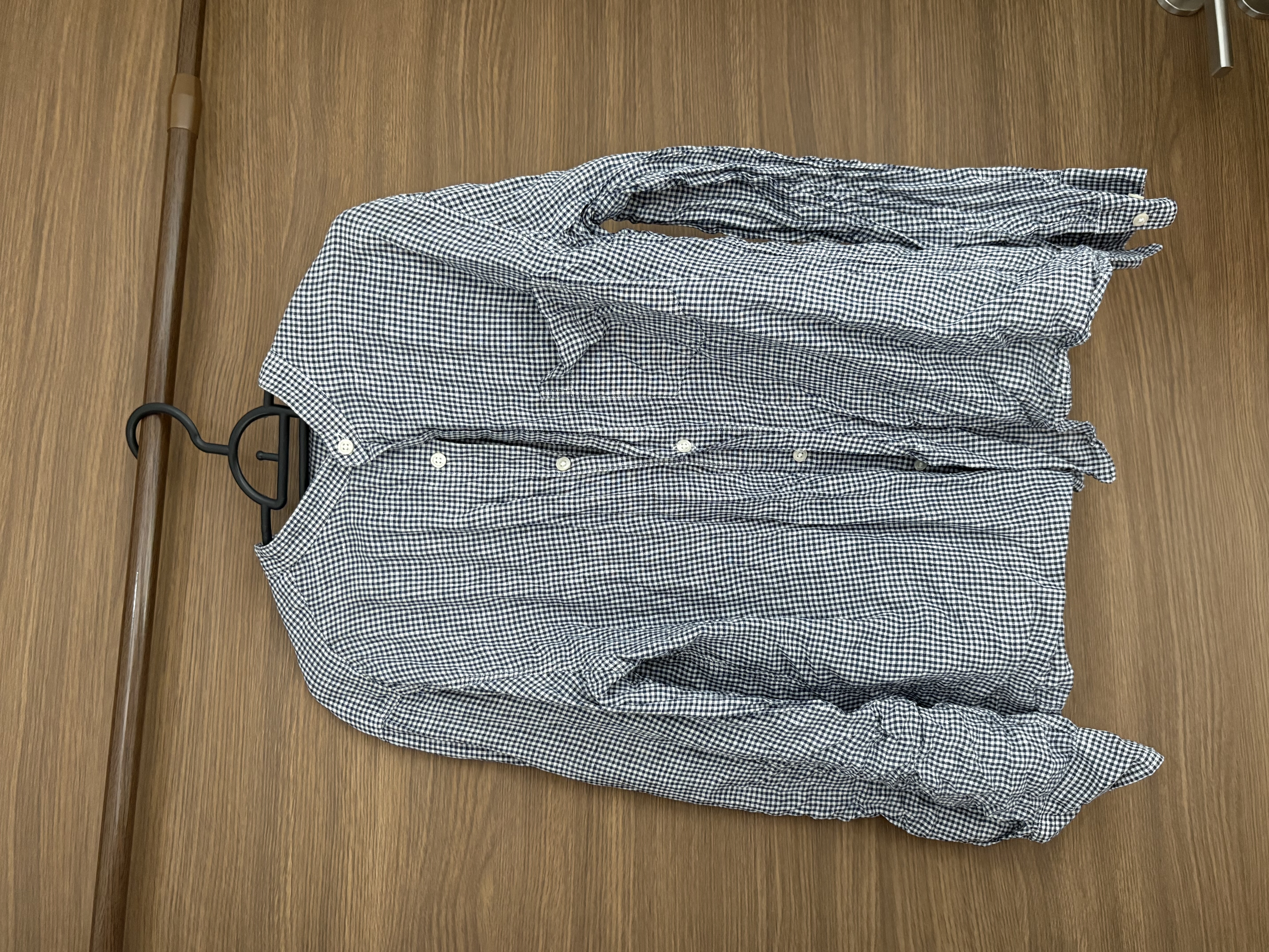 Uniqlo checkered button-up shirt