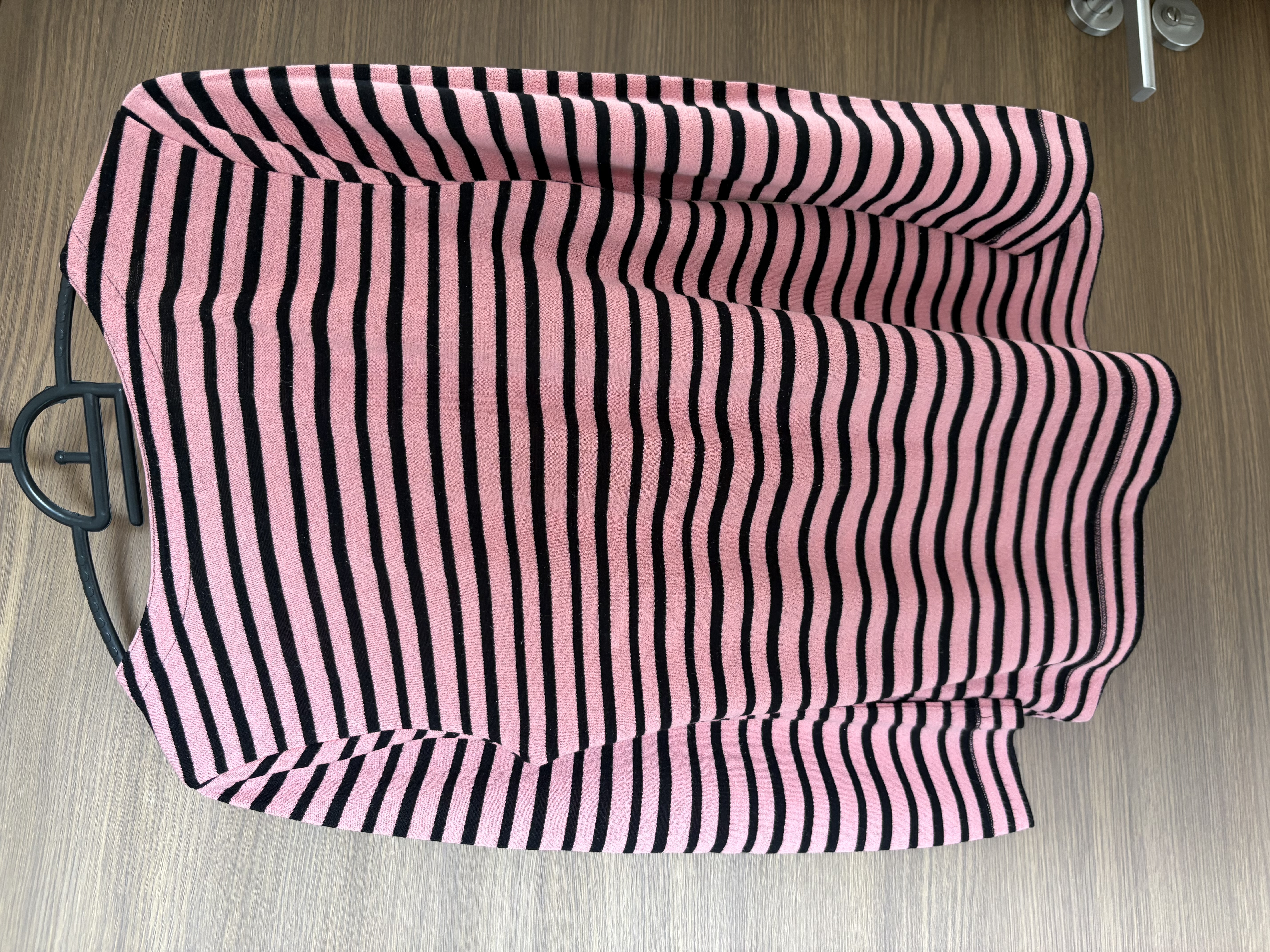 GG5 Pink and Black Striped Long-Sleeve Shirt