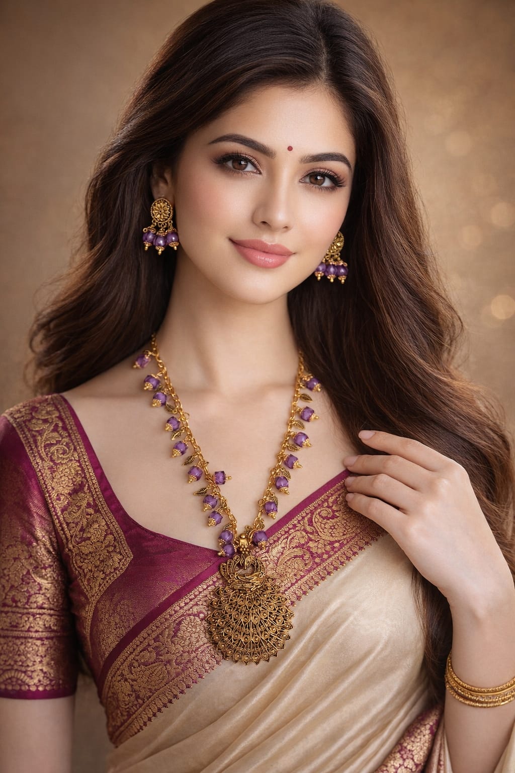 Antique Peacock Necklace Set