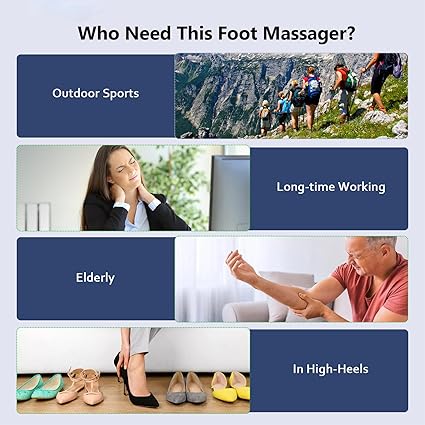 Transcutaneous Electronic Nerve Stimulator, EMS Foot Massager for Muscle Relaxation, LCD Display Screen,Back & Legs Massager