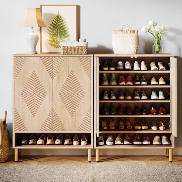 Wooden Shoe Cabinet