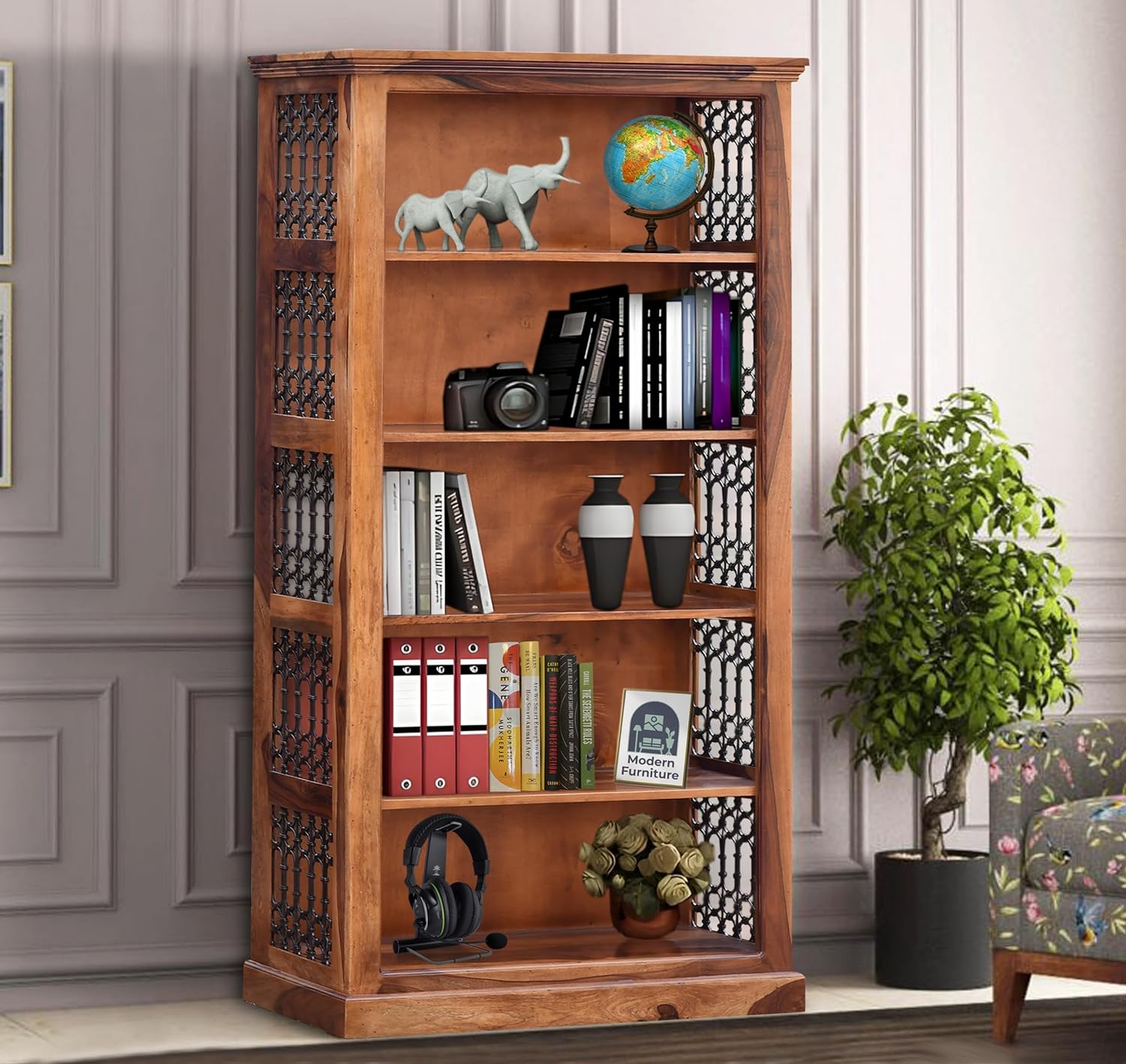Wooden Bookshelf