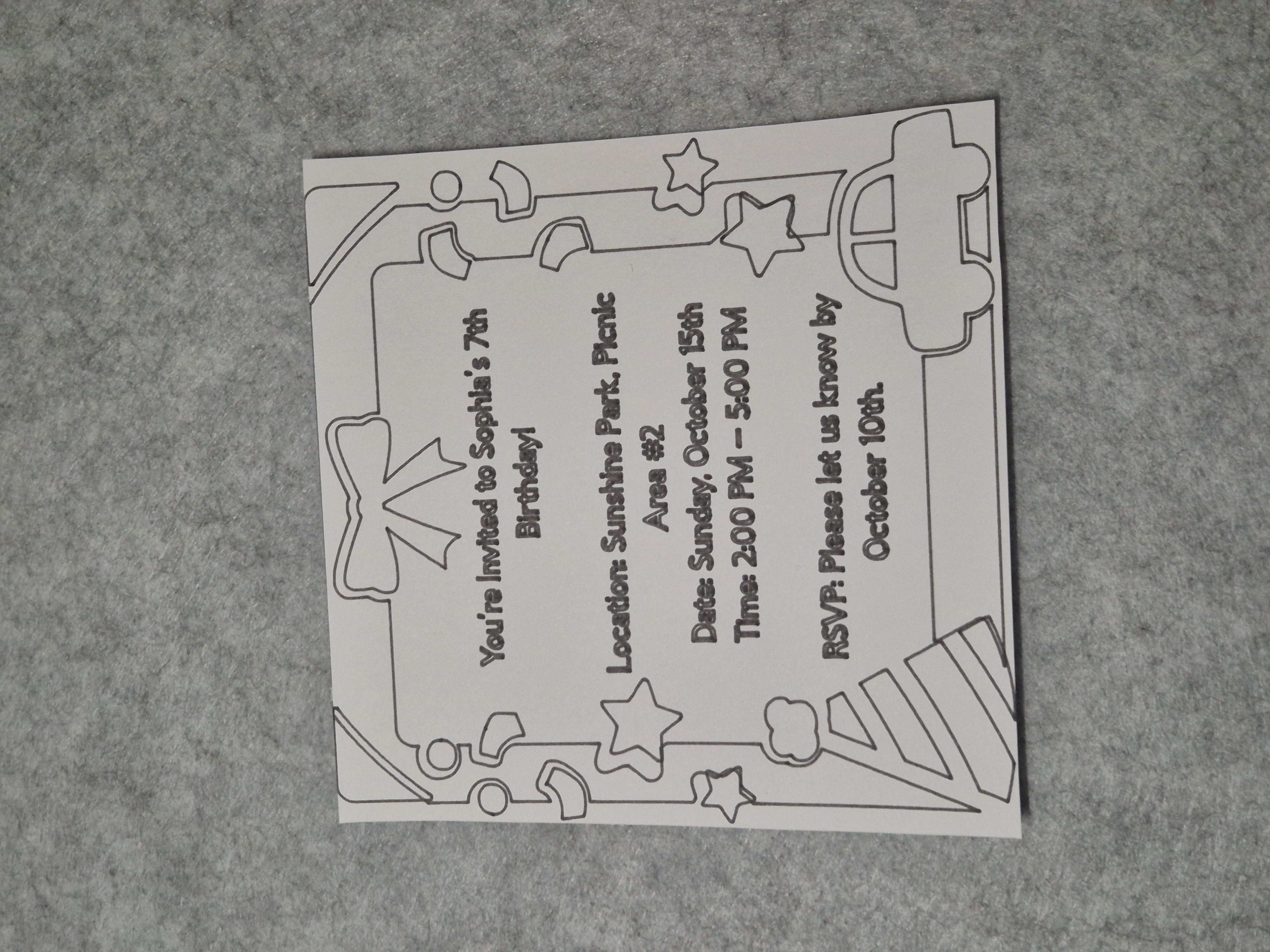 Invitations (Pack of 10)