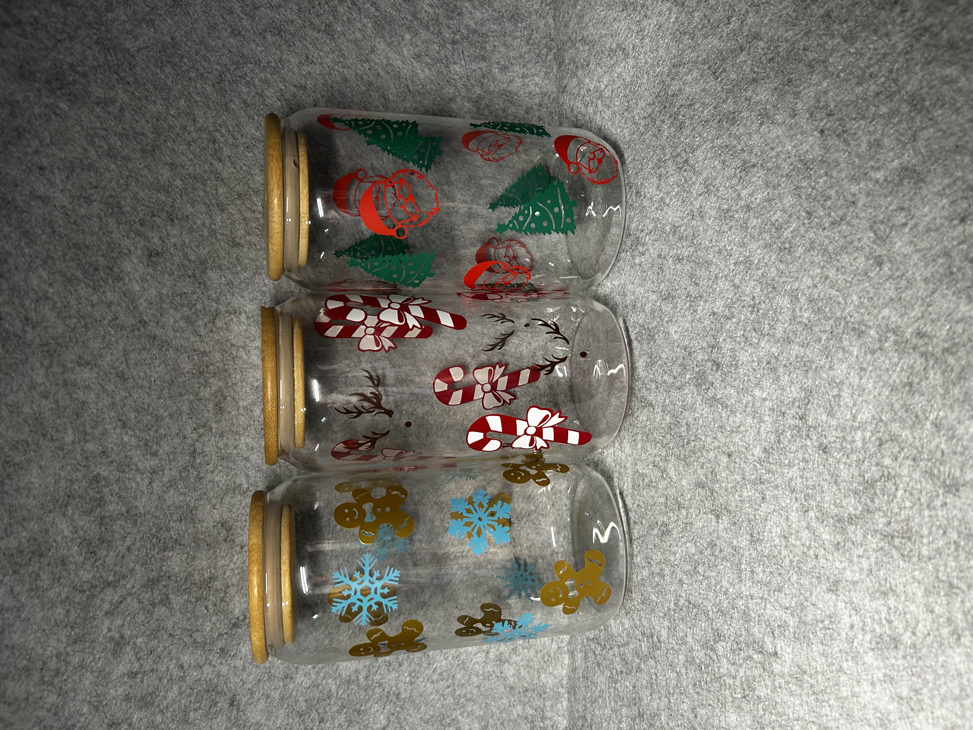Christmas Straw glass