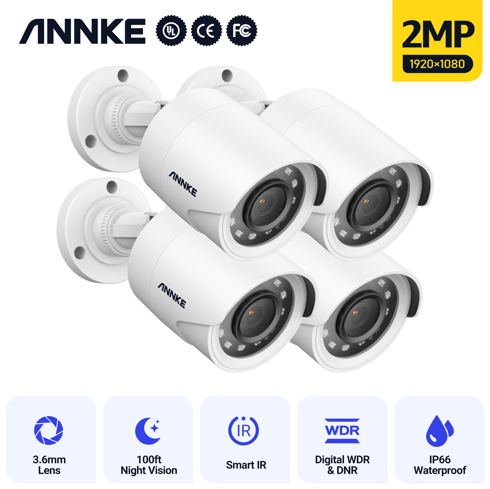 ANNKE 2MP Security Camera Set
