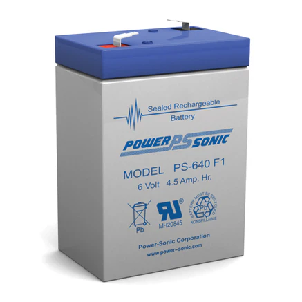 Power Sonic PS-640 F1 Sealed Rechargeable Battery
