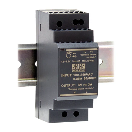 Mean Well DR-15-5 DIN Rail Power Supply