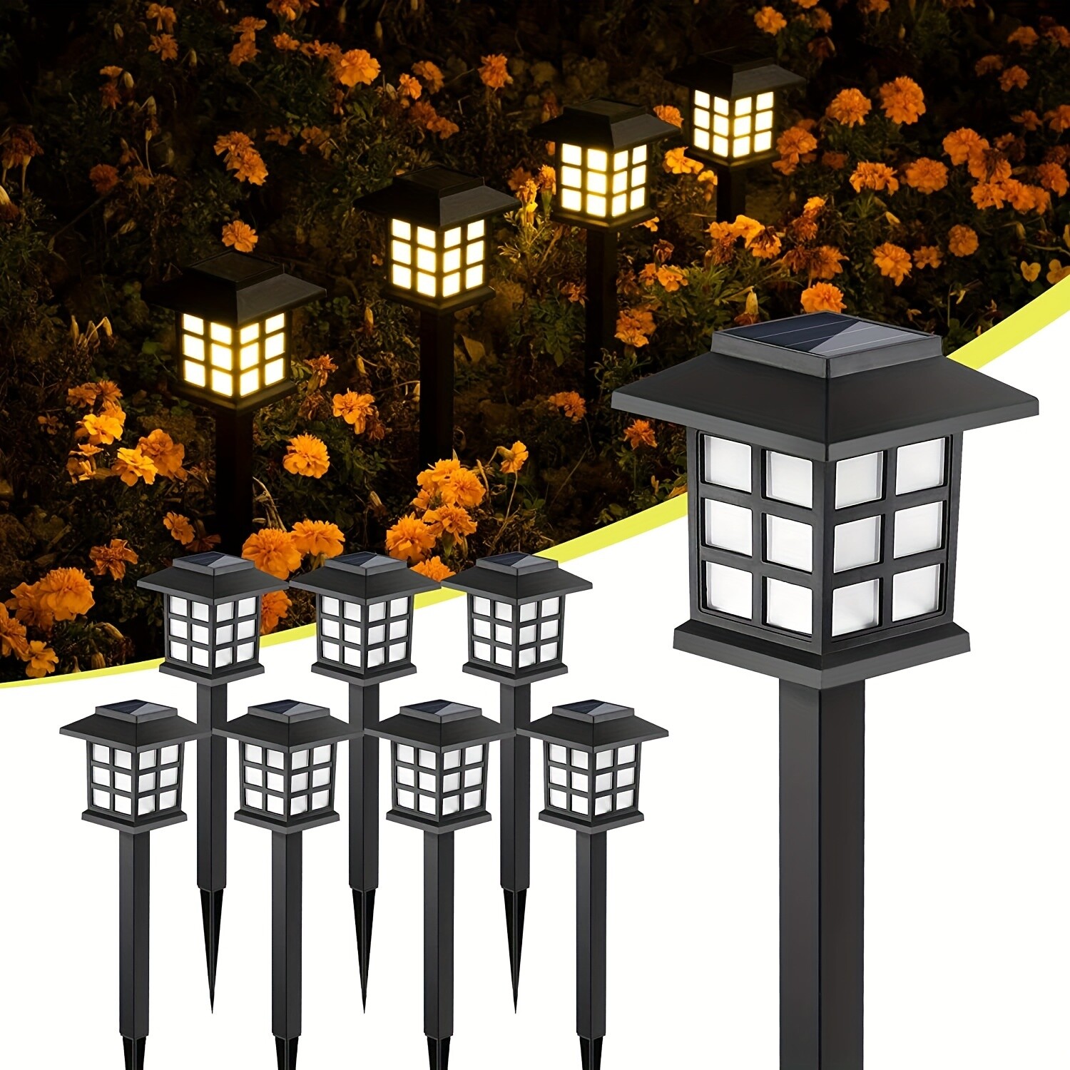 Solar-Powered Garden Lanterns