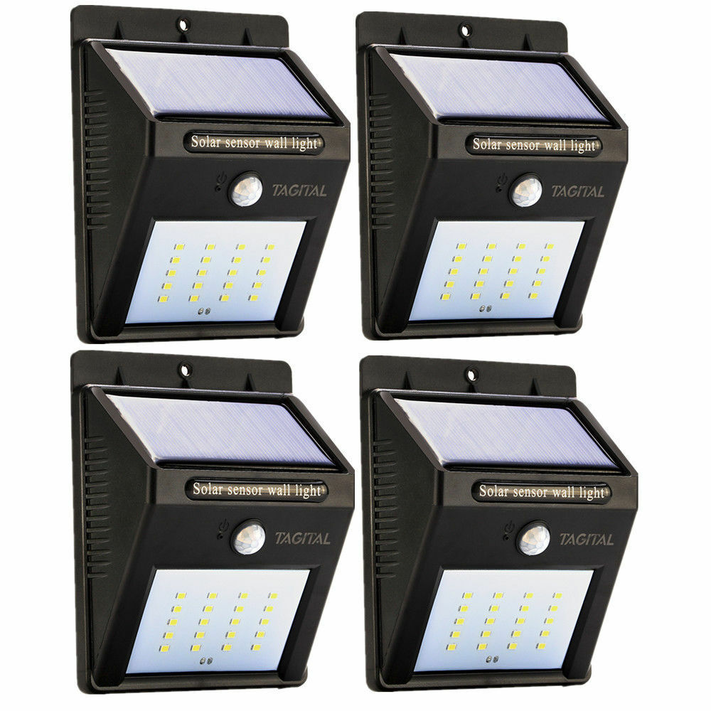 Solar sensor wall light