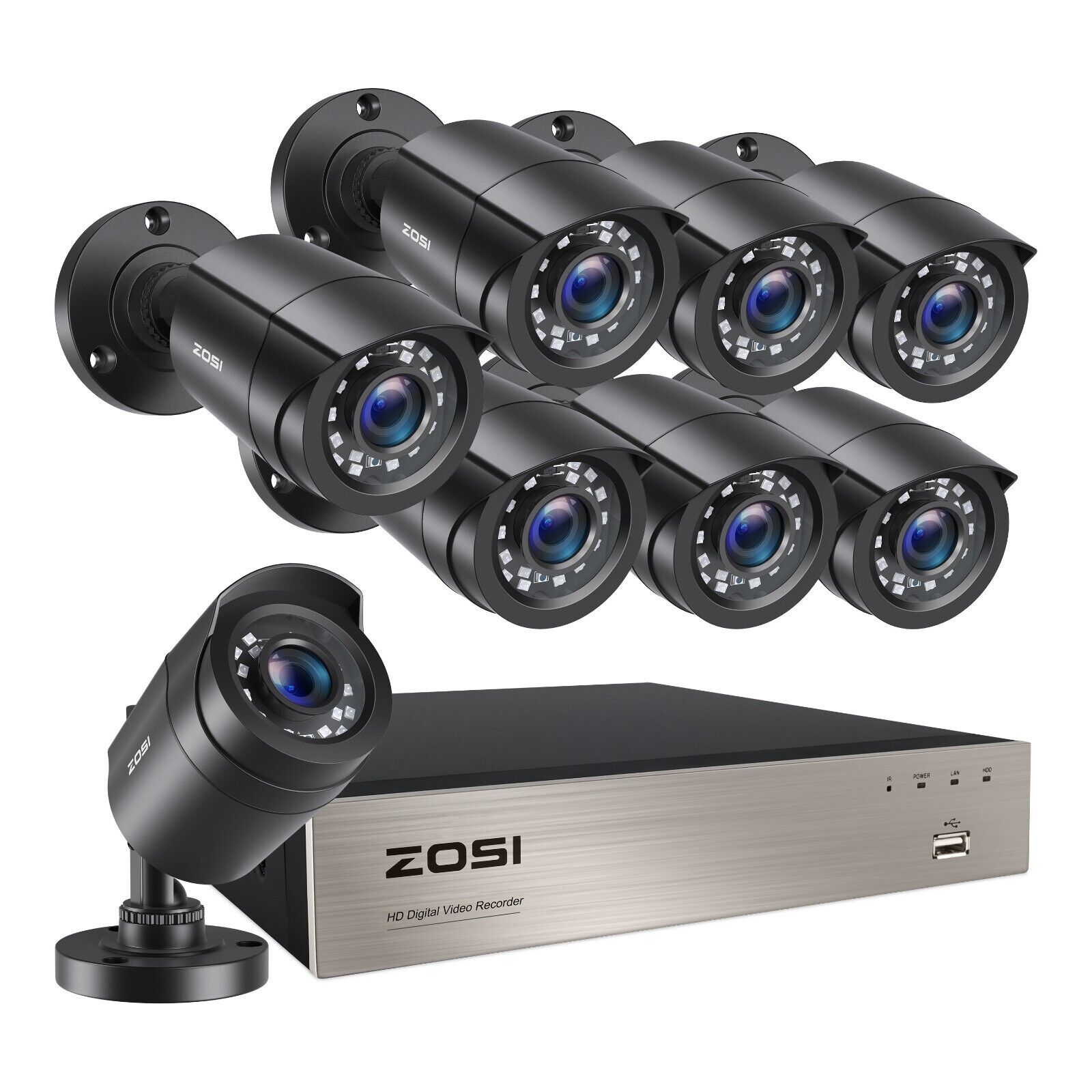 ZOSI 8-Channel Security Camera System