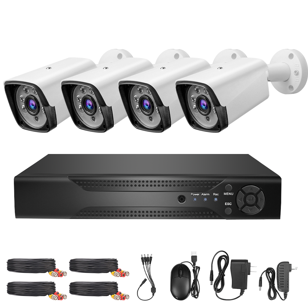 4 Channel CCTV Security Camera System