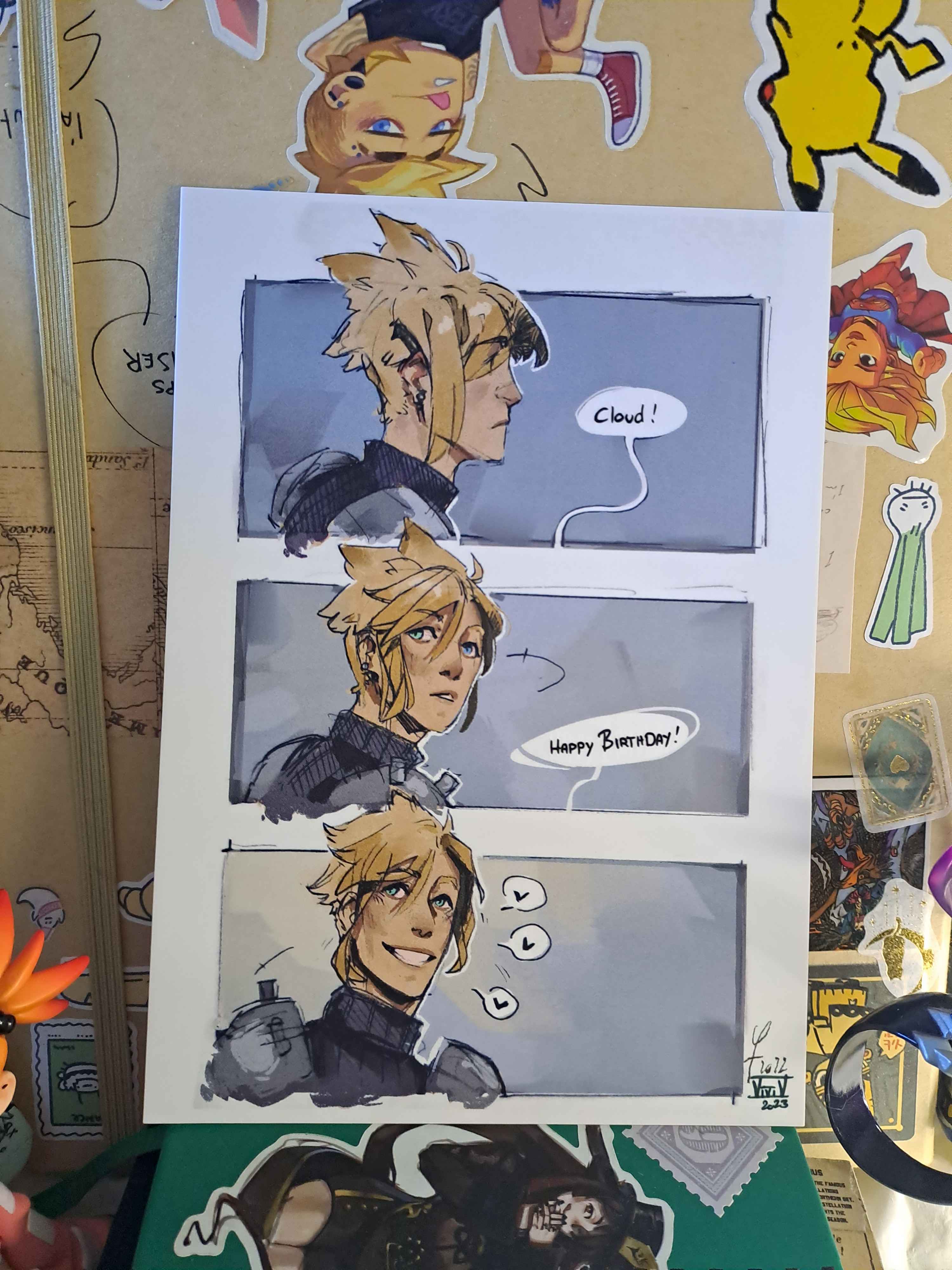 Happy Birthday Cloud - A5 print