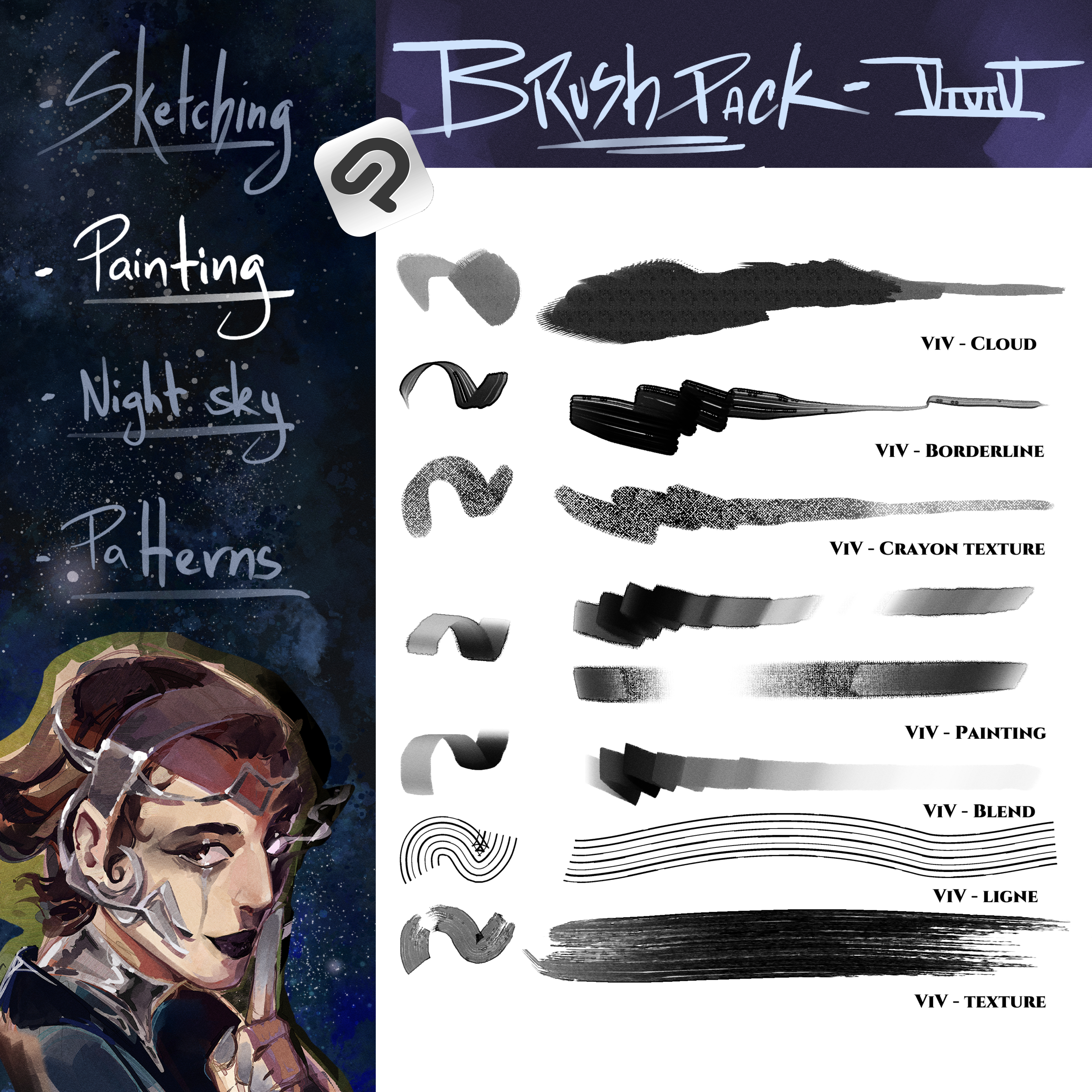 Brush pack - Painting set