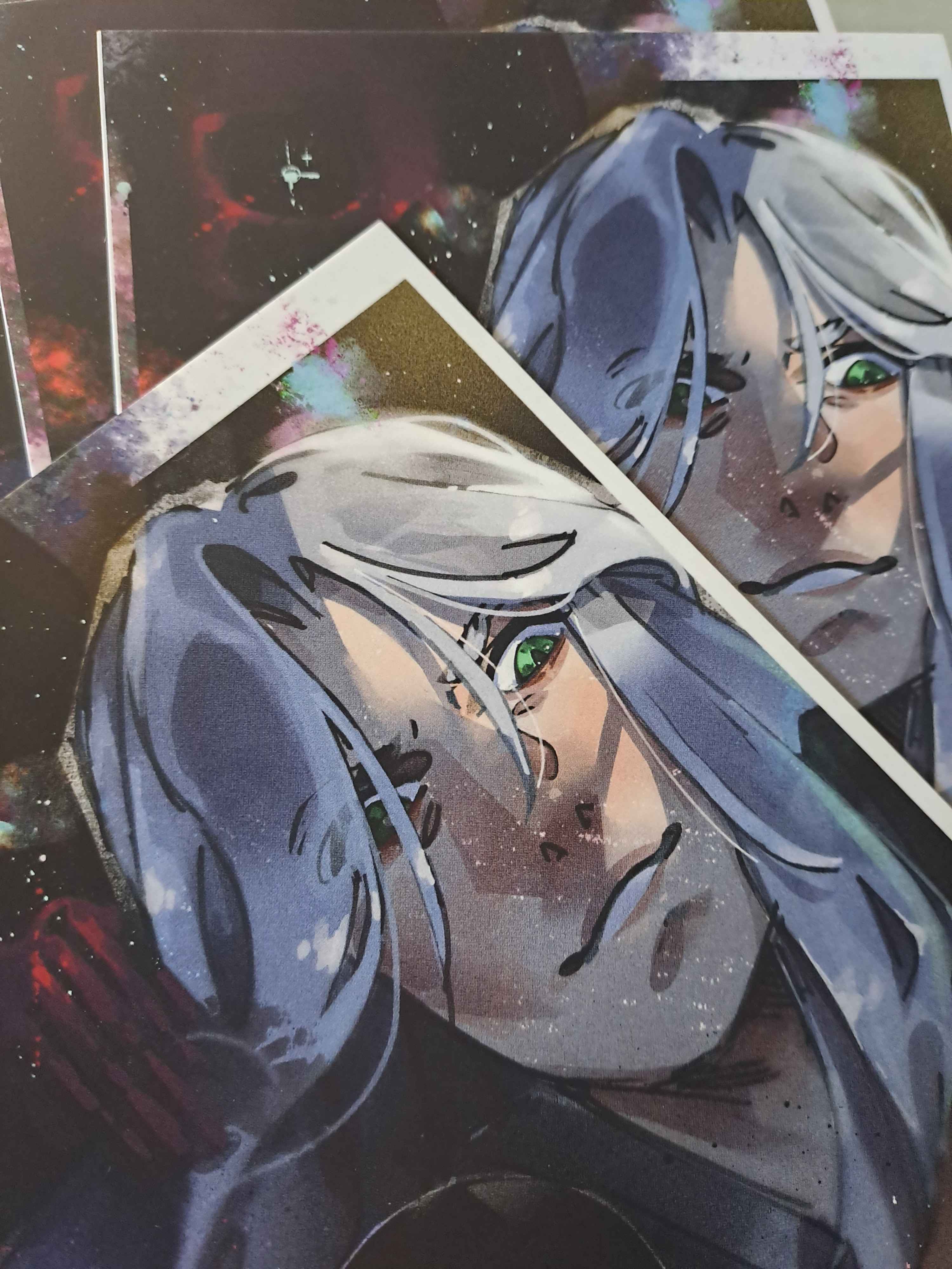 Sephiroth black Materia- A5 print