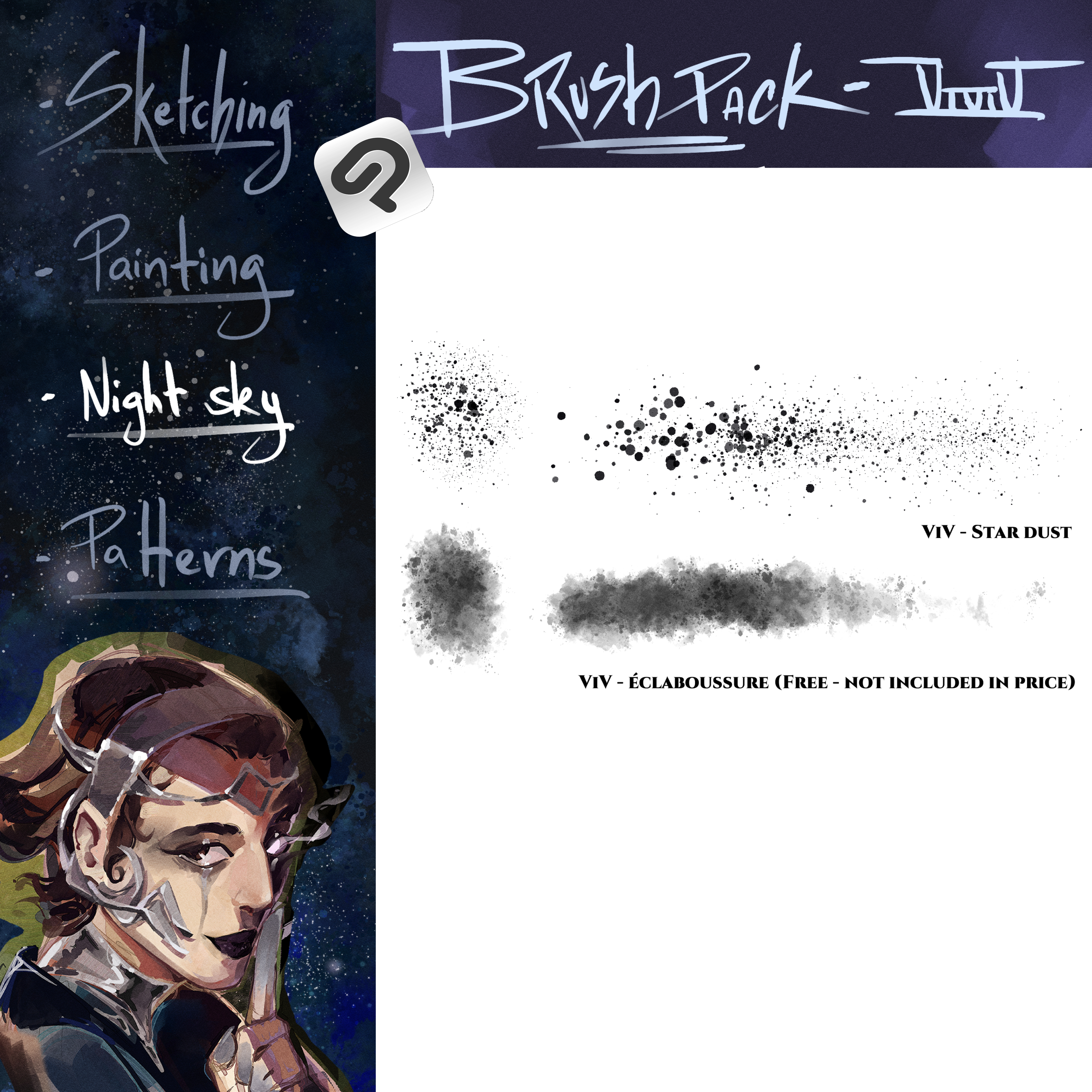 Brush pack - Night sky & Patterns