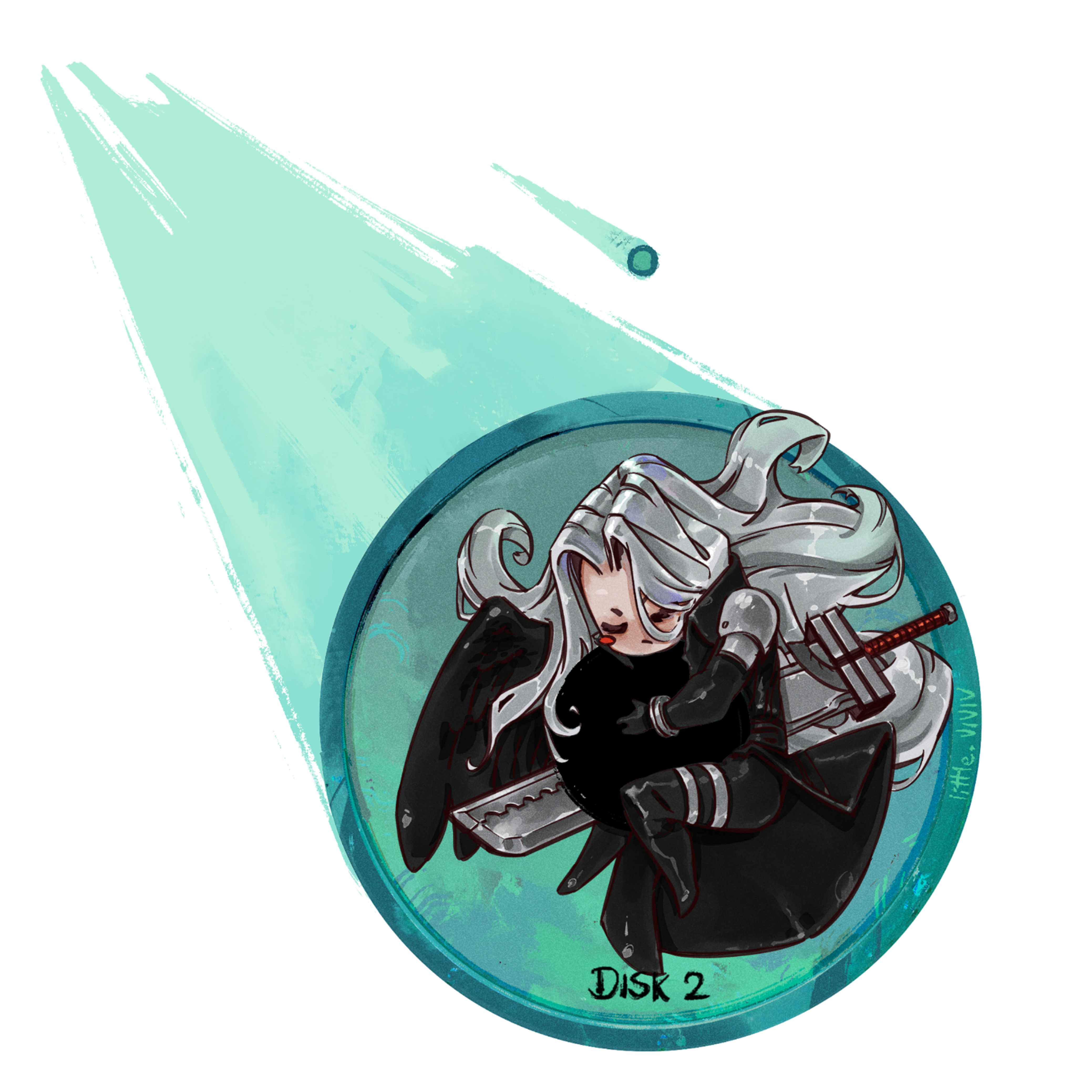 Sephiroth meteor Disk 2 - Sticker