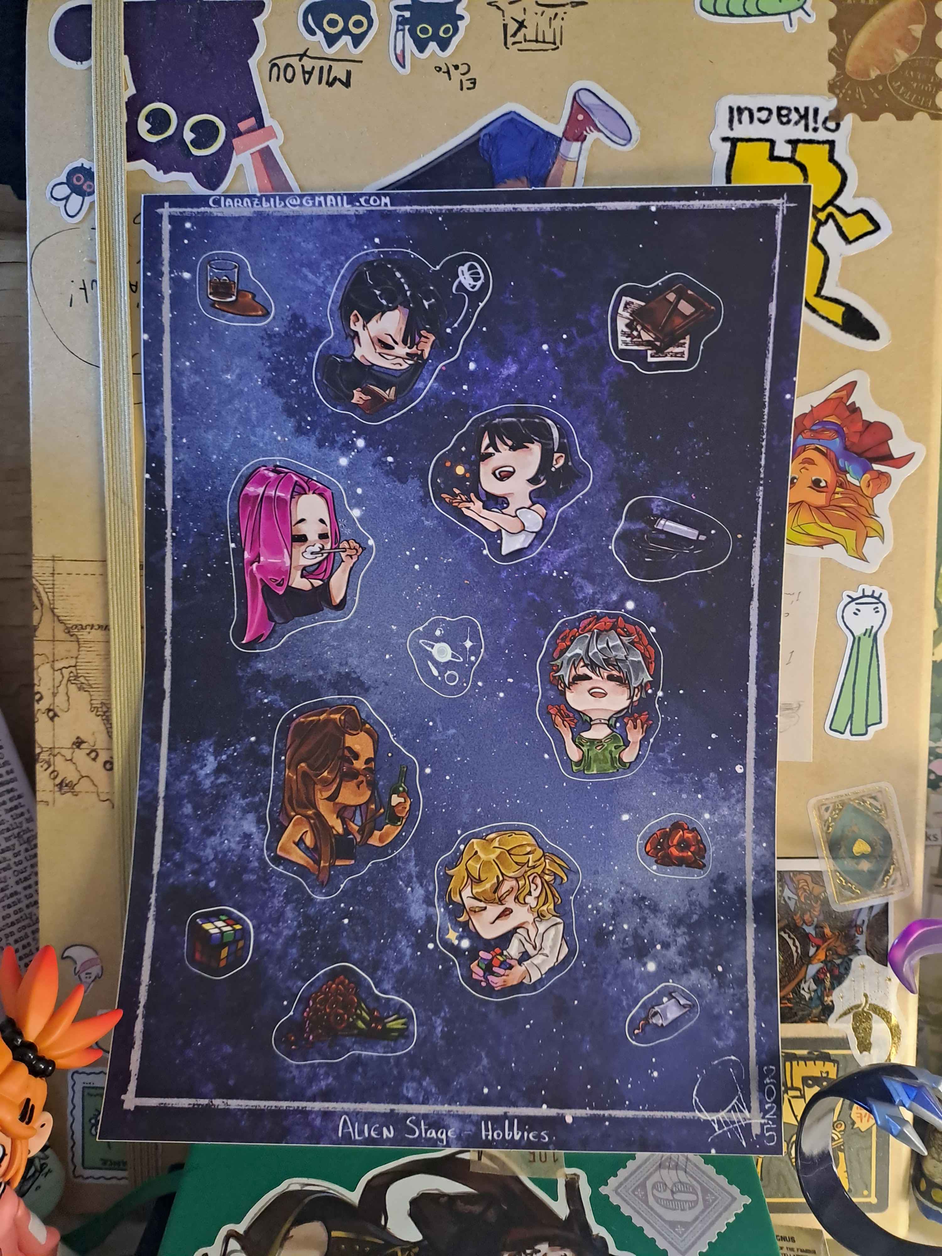 Alien Stage Hobby serie - sticker sheet