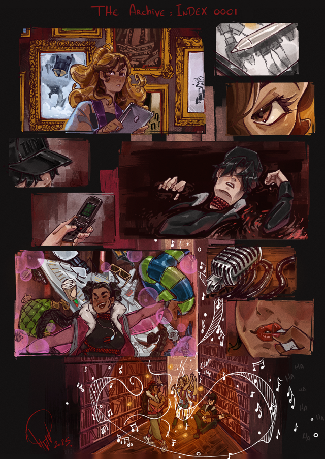 Intruders in the Archive - A6 print