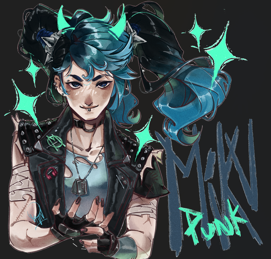 Punk Hatsune Miku - Sticker