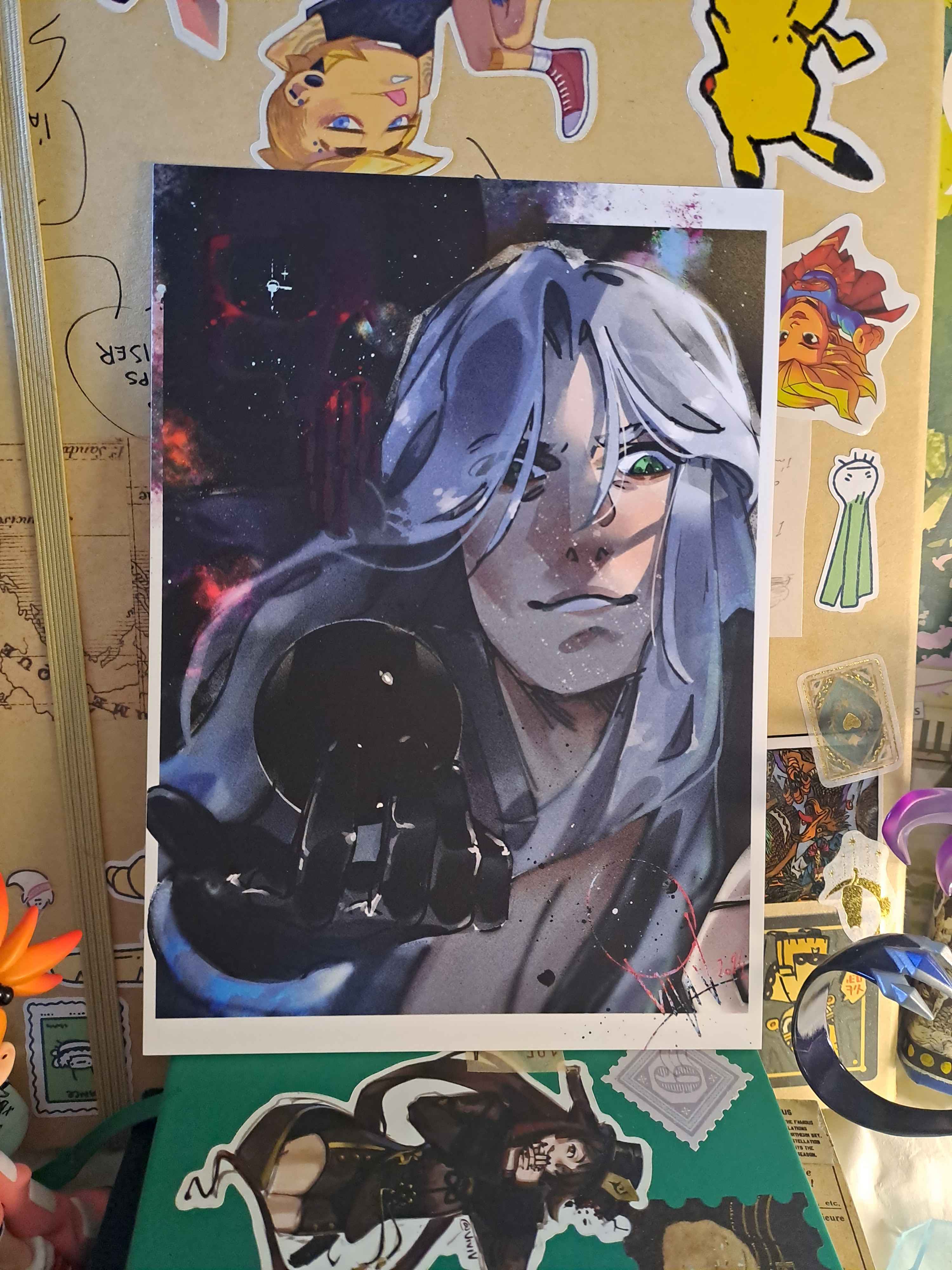 Sephiroth black Materia- A5 print