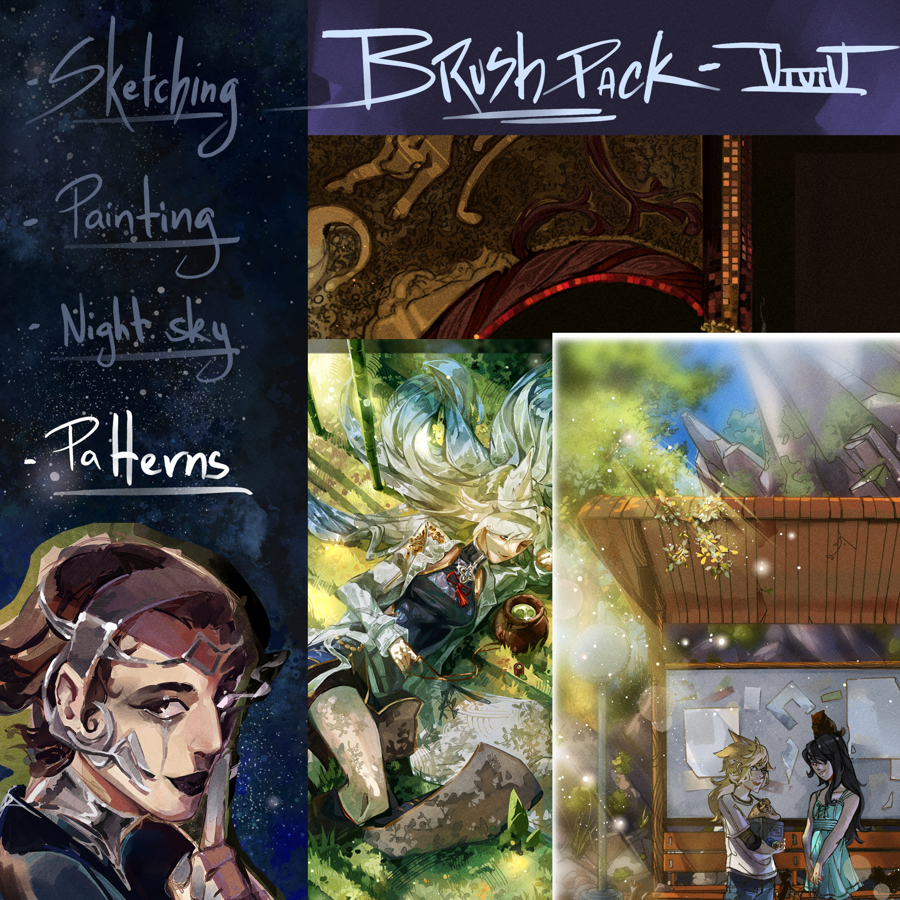 Brush pack - Night sky & Patterns