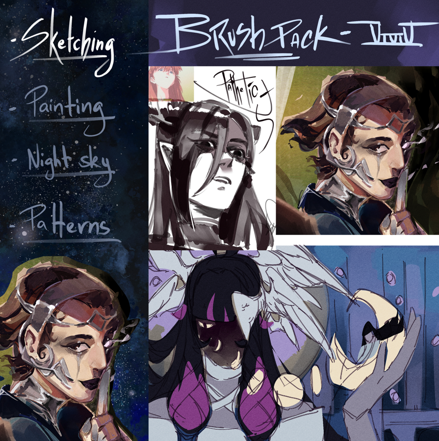 Brush pack - Sketching set