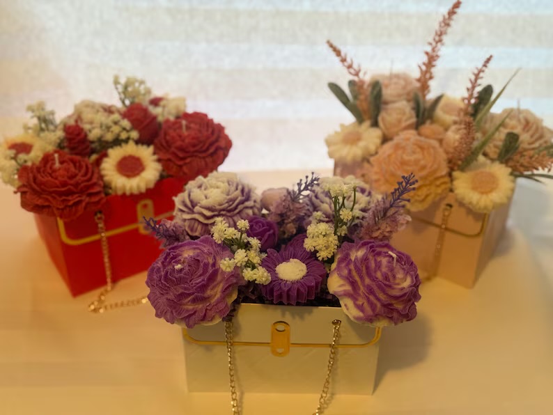 Bouquet de velas florales