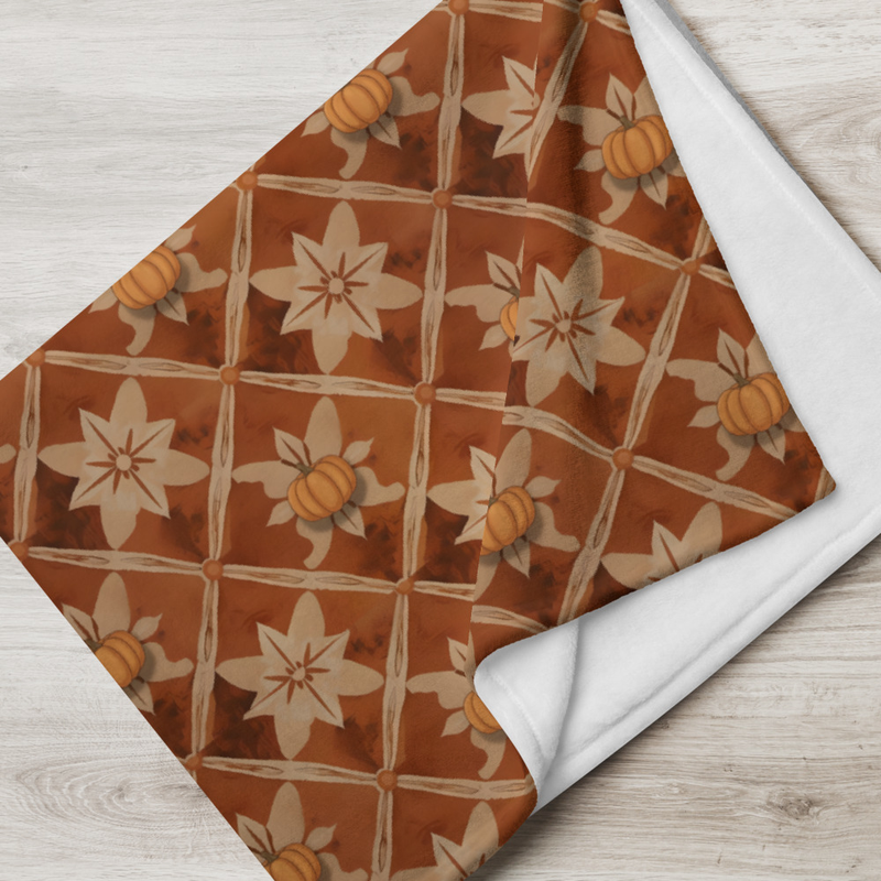 Cozy Autumn Throw Blanket