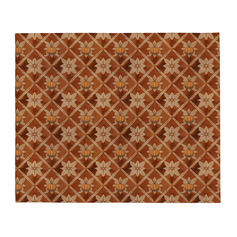 Cozy Autumn Throw Blanket