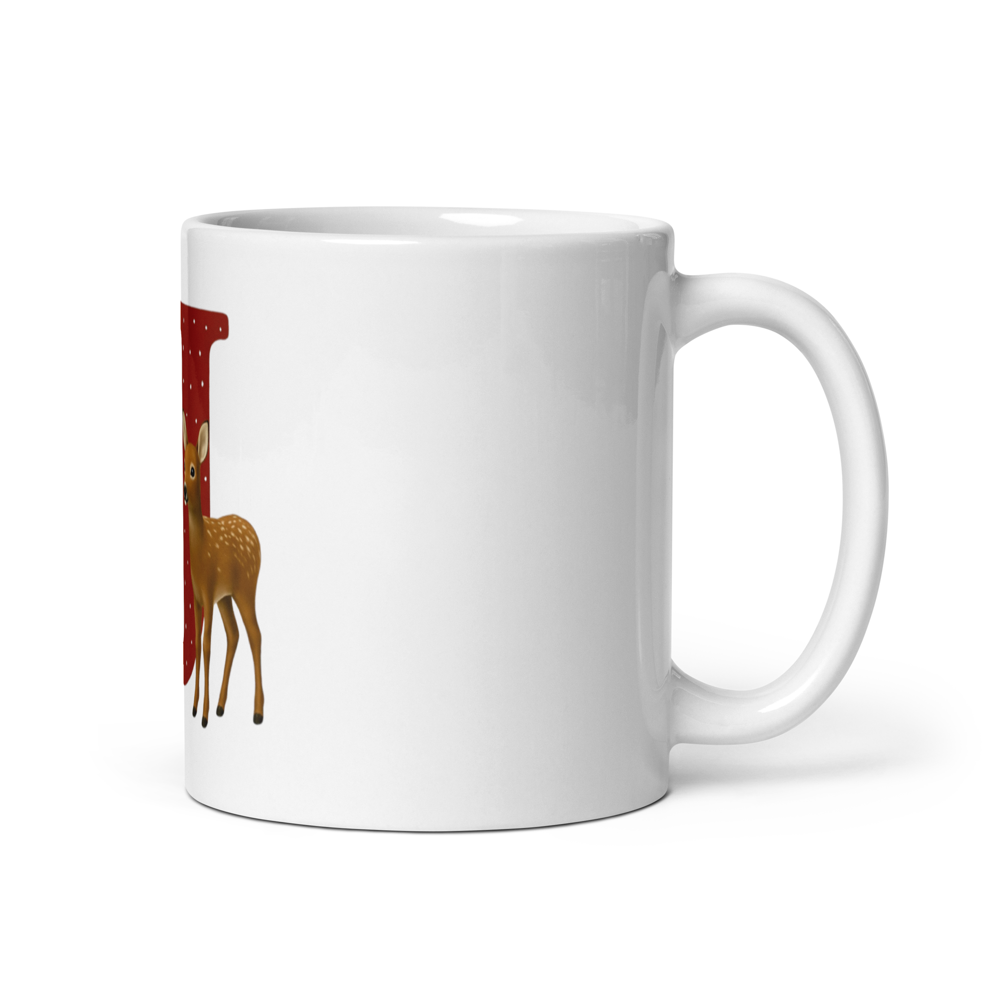 Custom Initial Christmas Mug - "M"