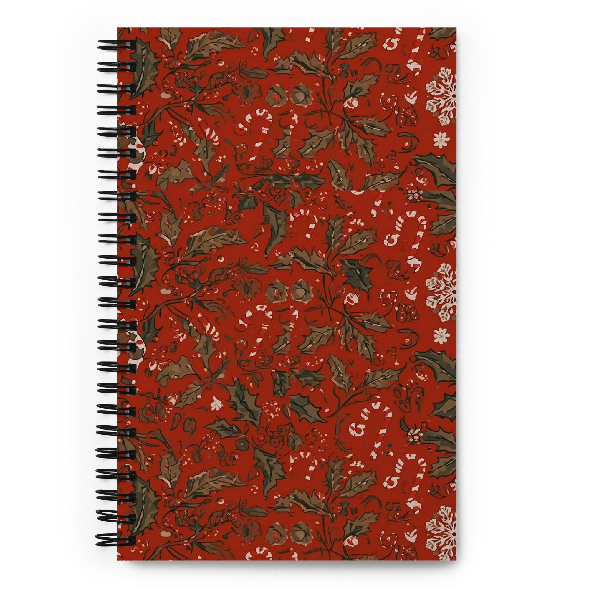 Winter Red Spiral Journal