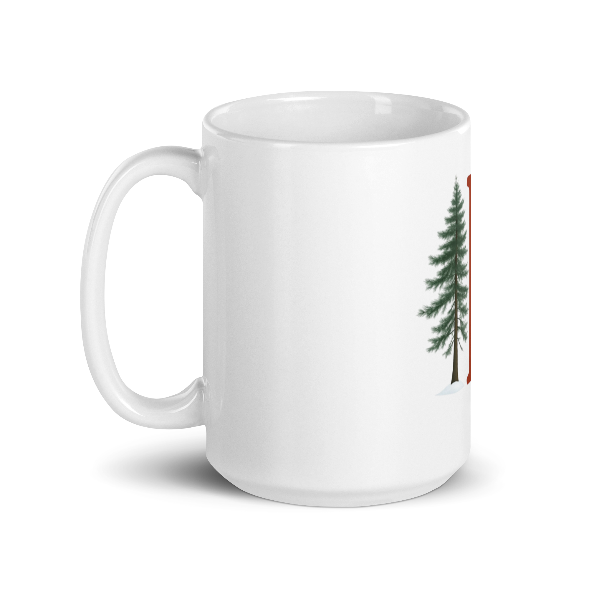 Custom Initial Christmas Mug - "E"