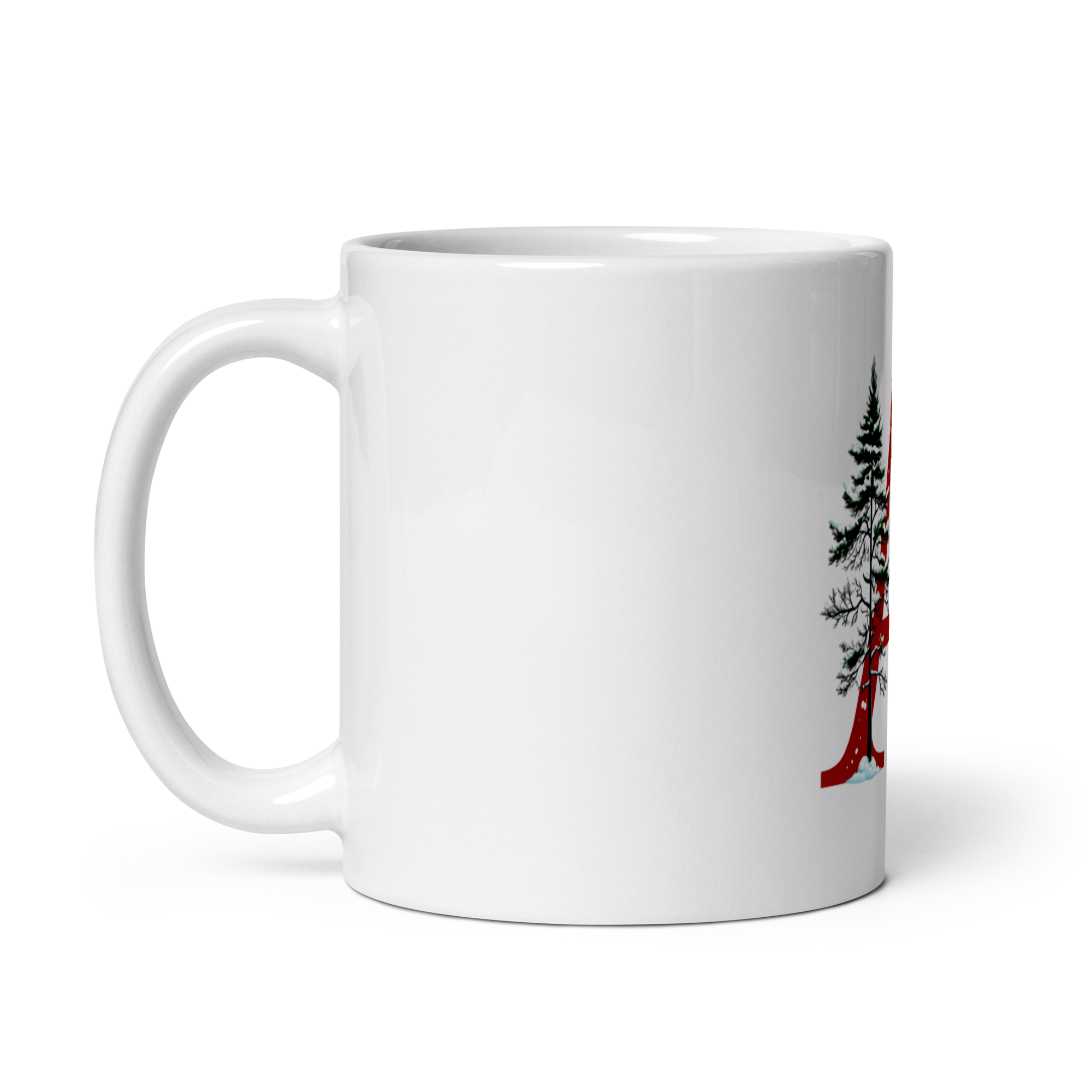 Custom Initial Christmas Mug - "A"