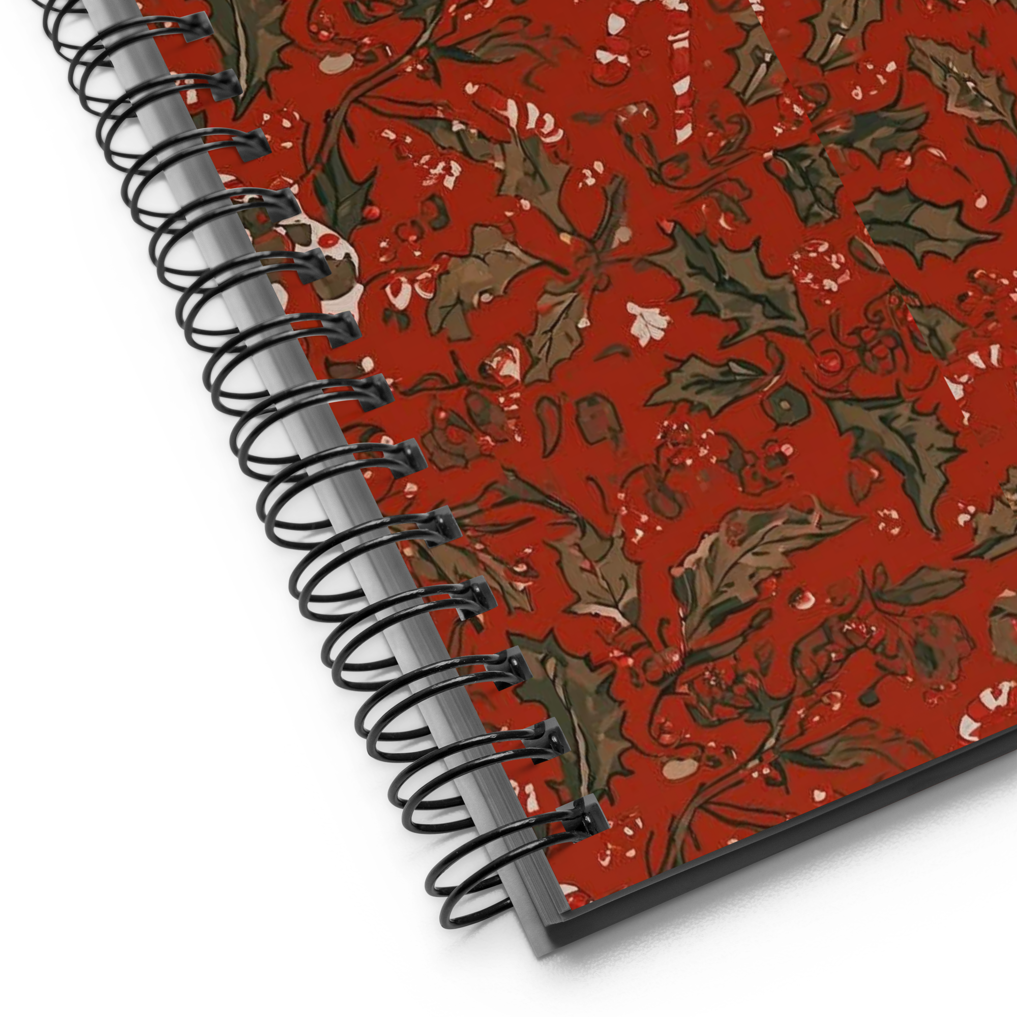 Winter Red Spiral Journal