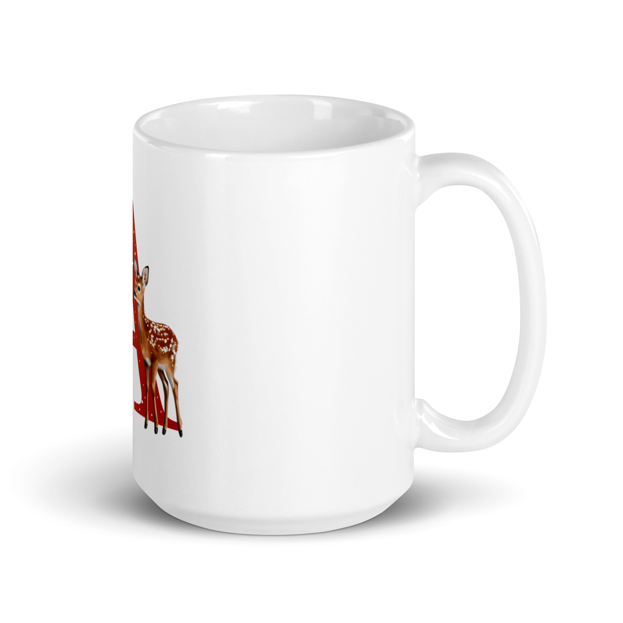 Custom Initial Christmas Mug - "A"