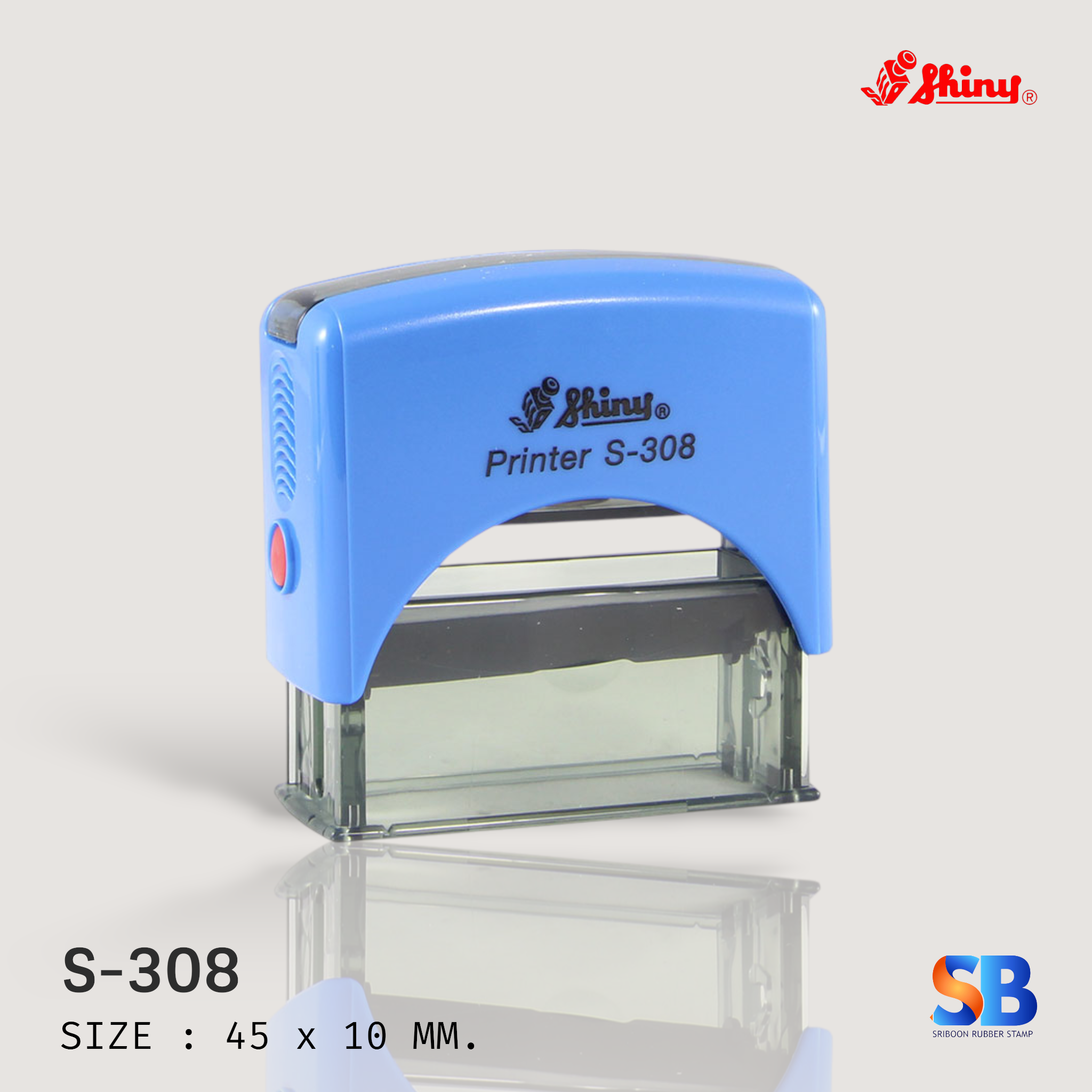 Shiny Printer S-308 Rubber Stamp