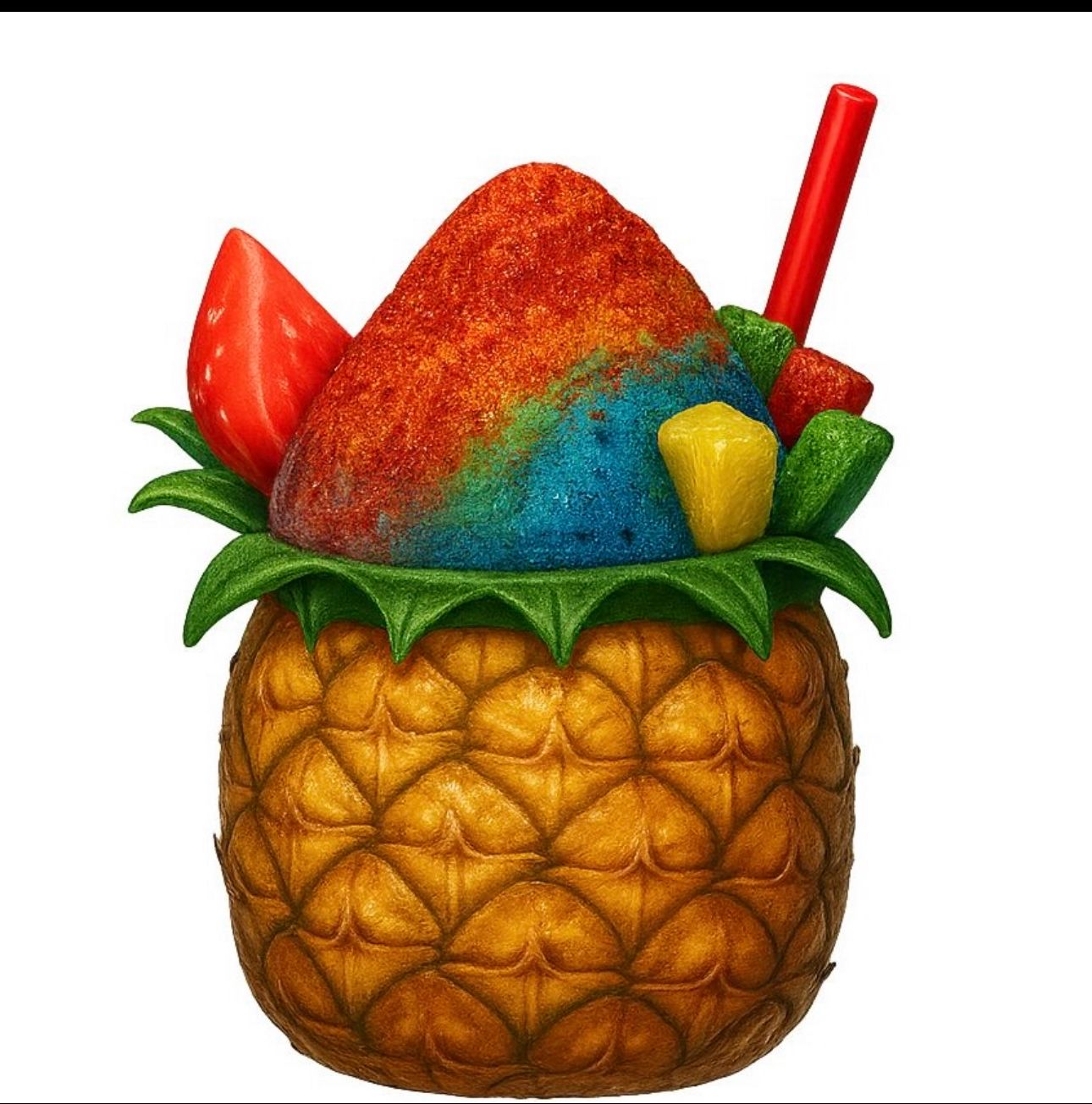 Granizado tropical en piña