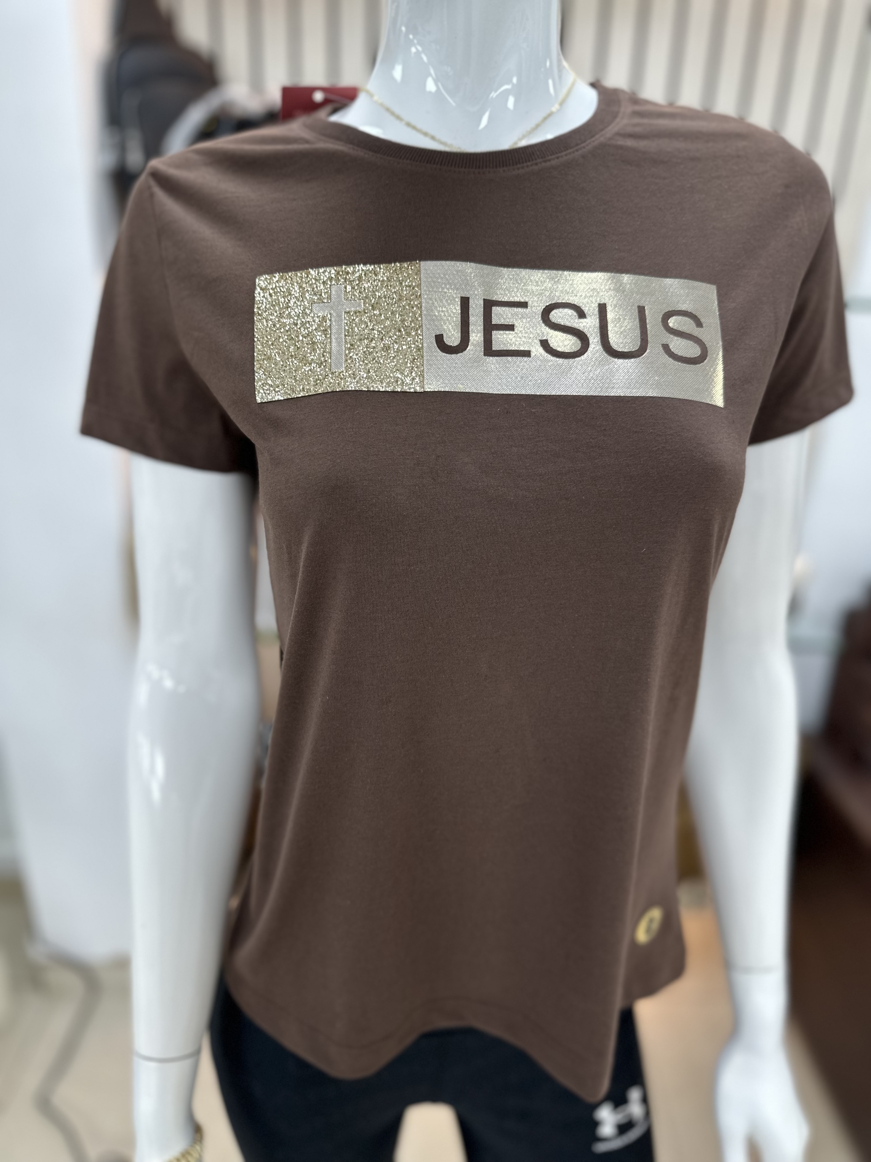 Brown JESUS T-Shirt