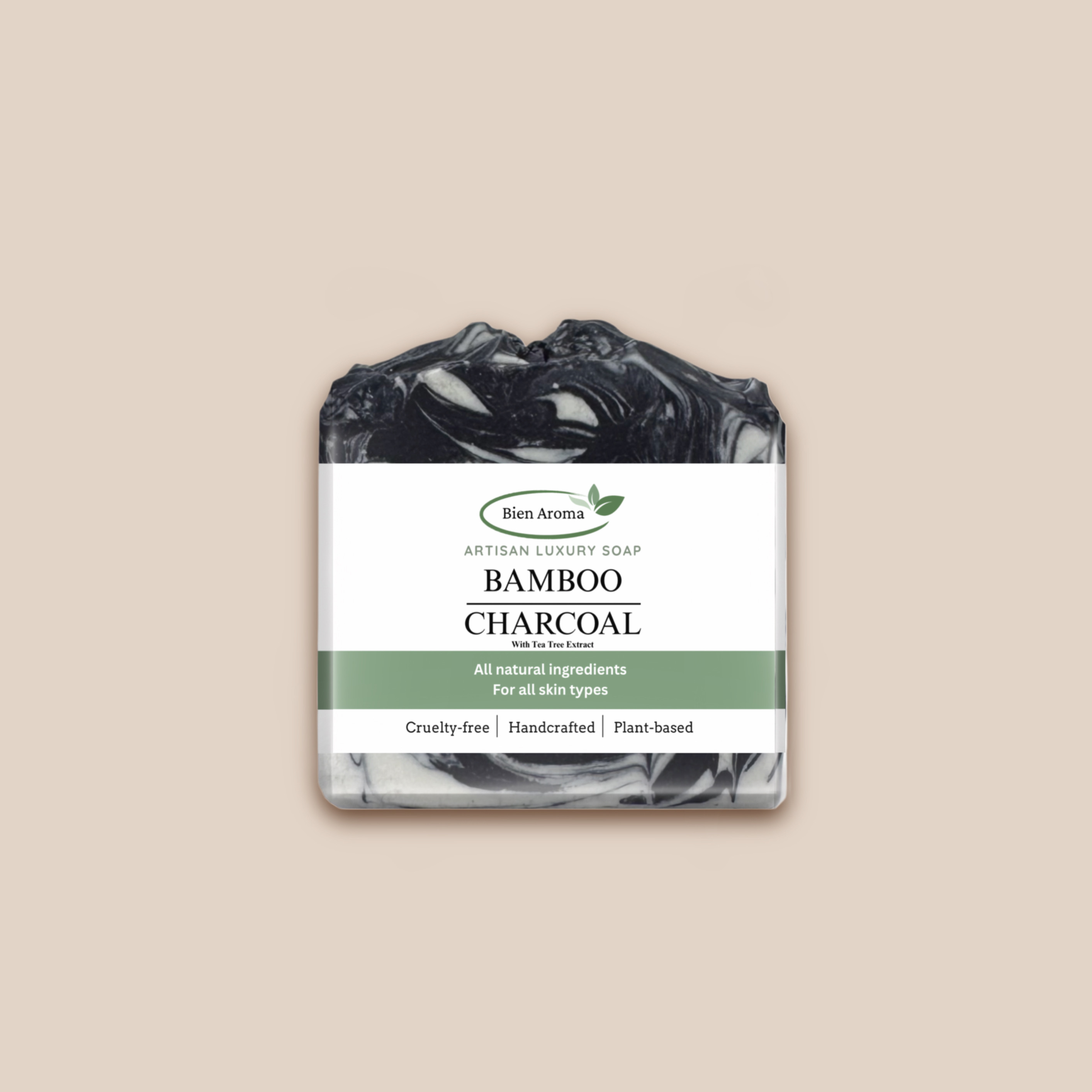 Bien Aroma Bamboo Charcoal with Tea Tree Extract Artisan Luxury Soap
