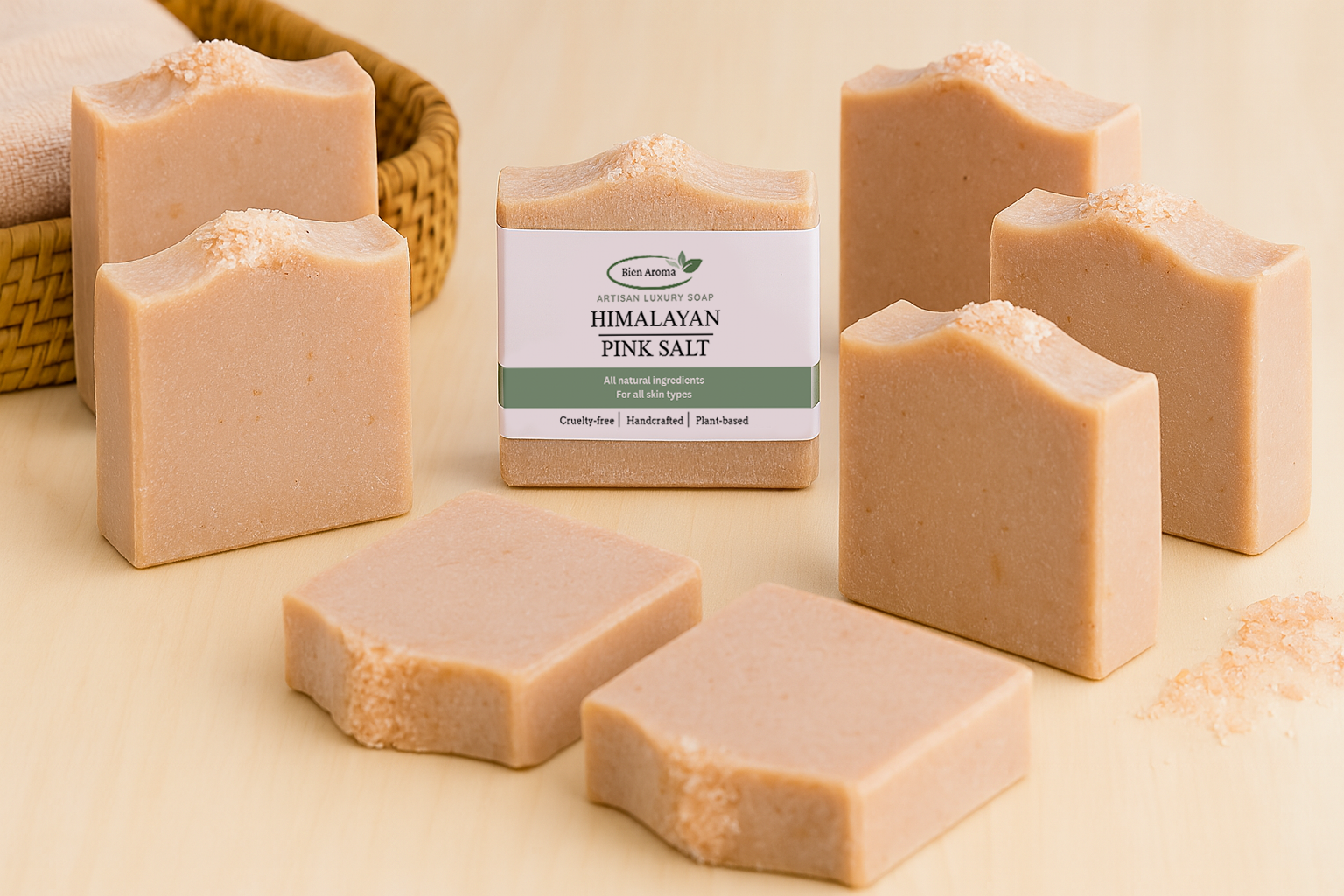 Bien Aroma Himalayan Pink Salt Artisan Luxury Soap 