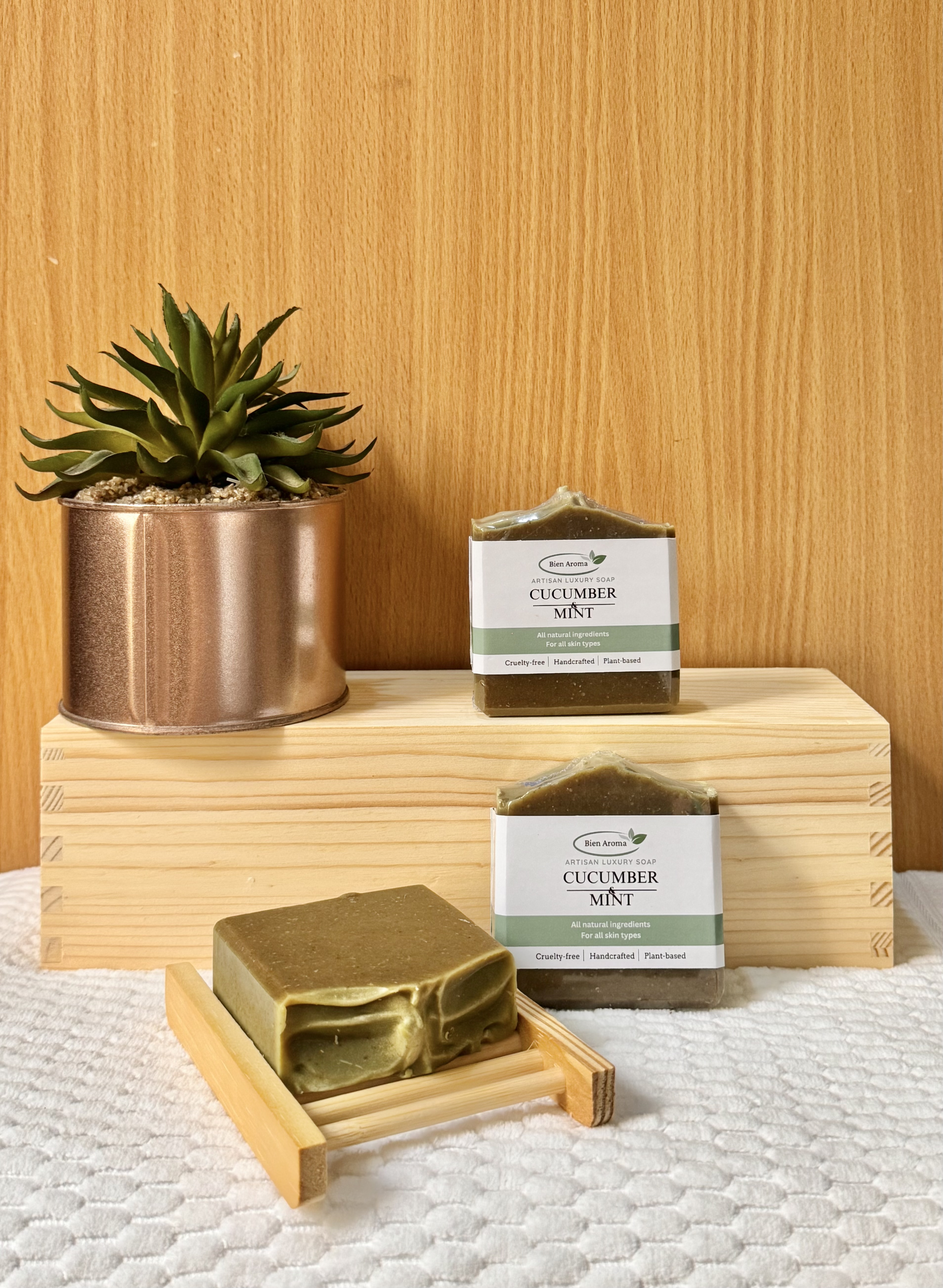 Bien Aroma Cucumber and Mint Artisan Luxury Soap