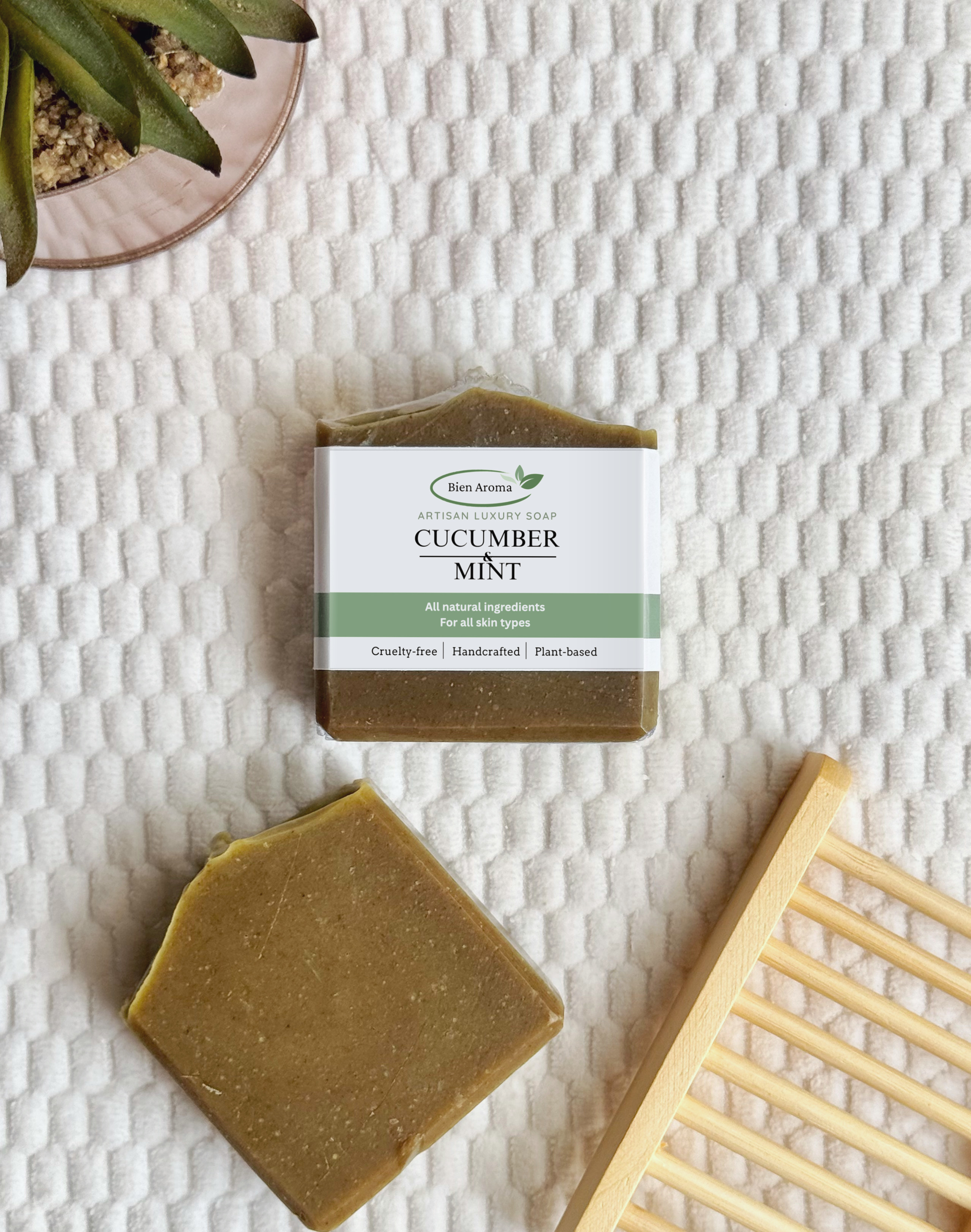 Bien Aroma Cucumber and Mint Artisan Luxury Soap