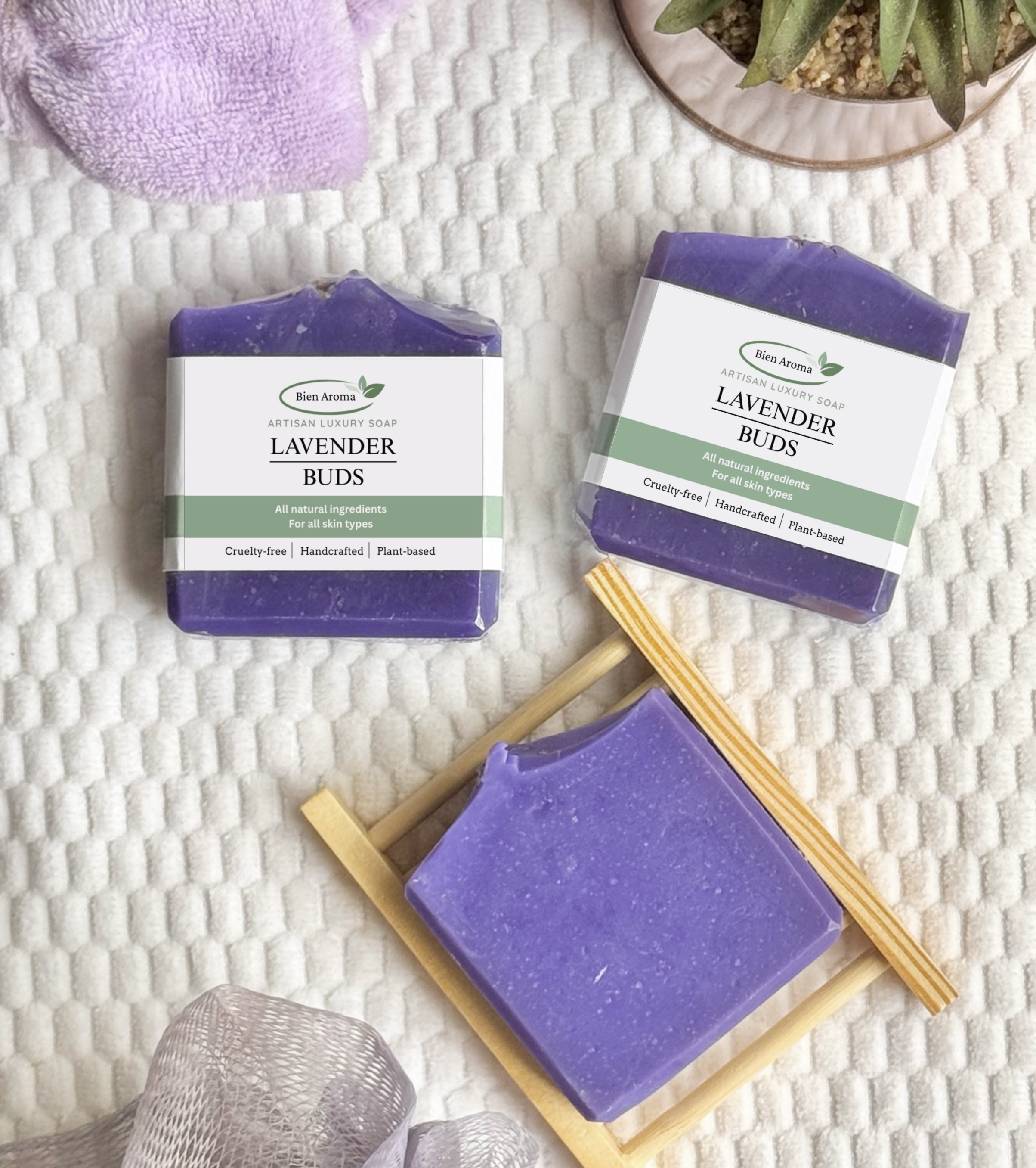 Bien Aroma Lavender Buds Artisan Luxury Soap