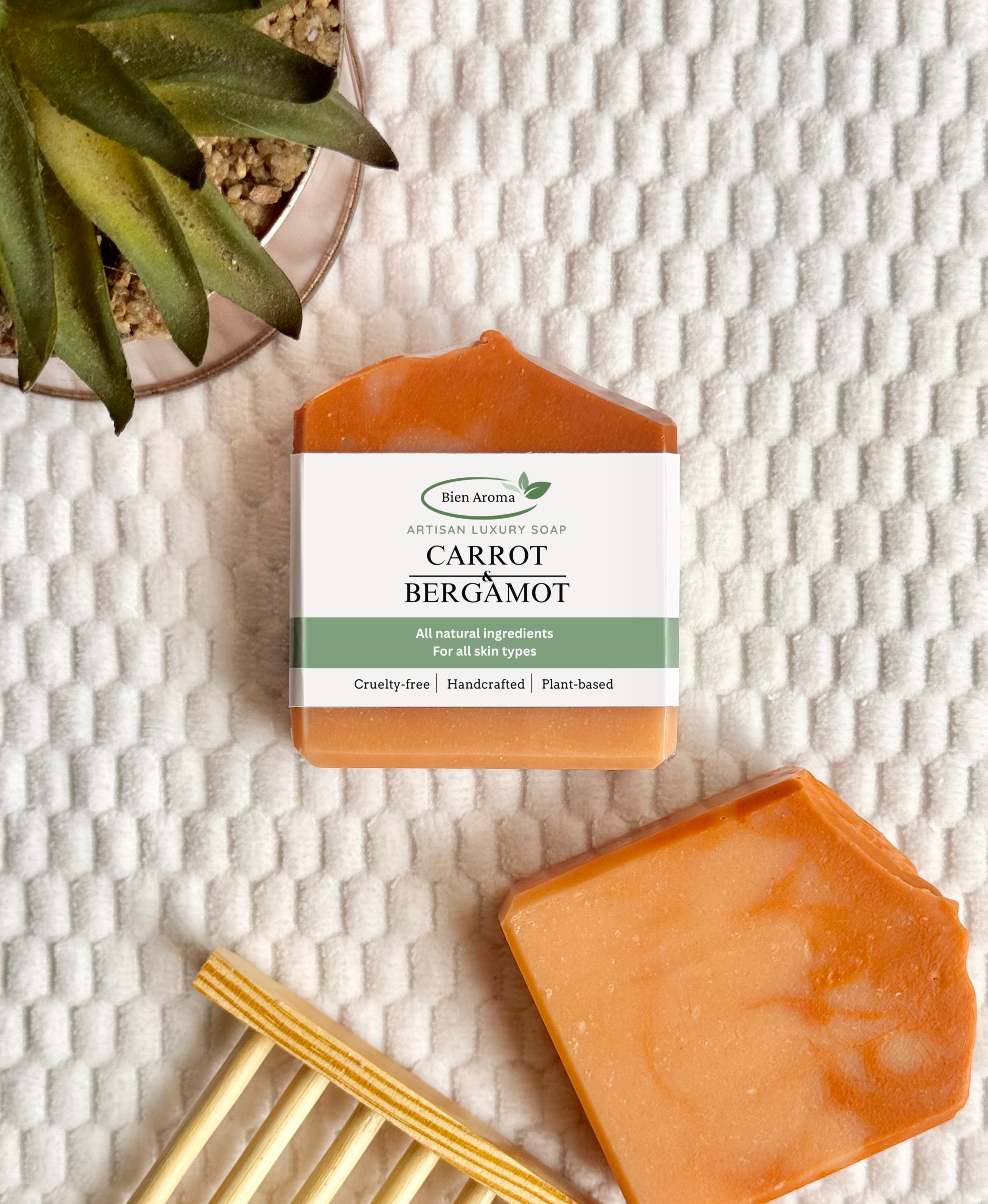 Bien Aroma Carrot & Bergamot Artisan Luxury Soap