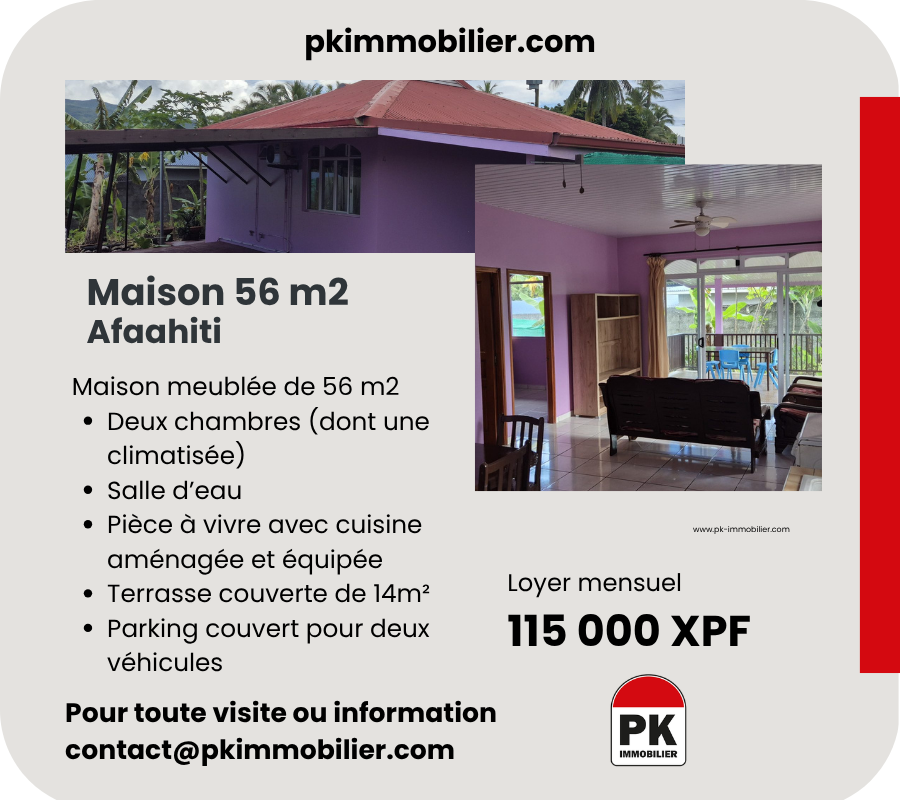 Location maison à Afaahiti