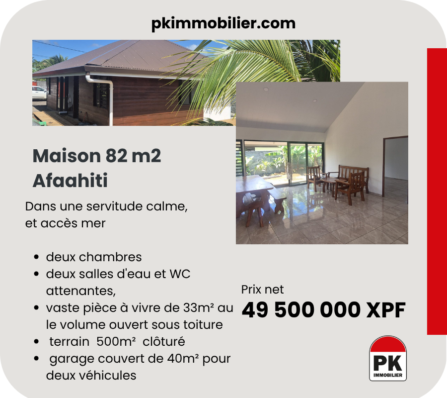 Maison à Afaahiti