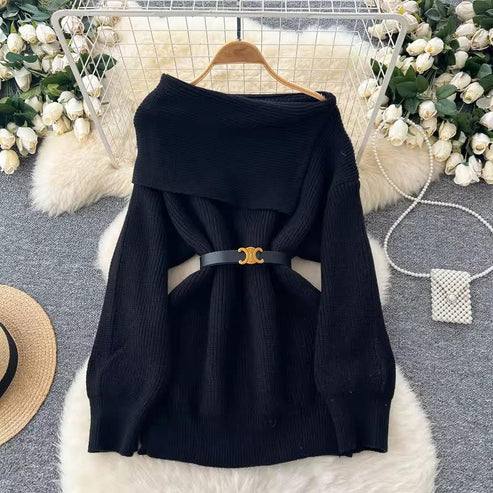 Elegant Off-Shoulder Sweater
