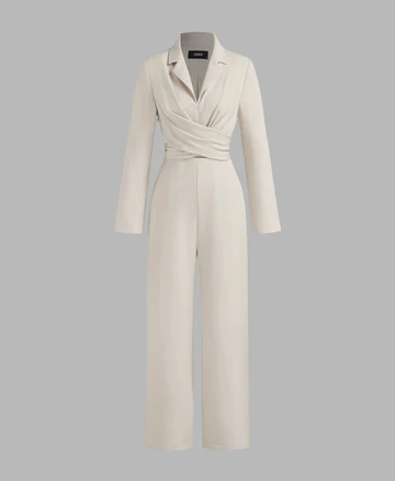Elegant Beige Jumpsuit