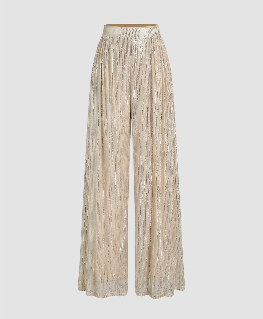 Sequin Wide-Leg Pants