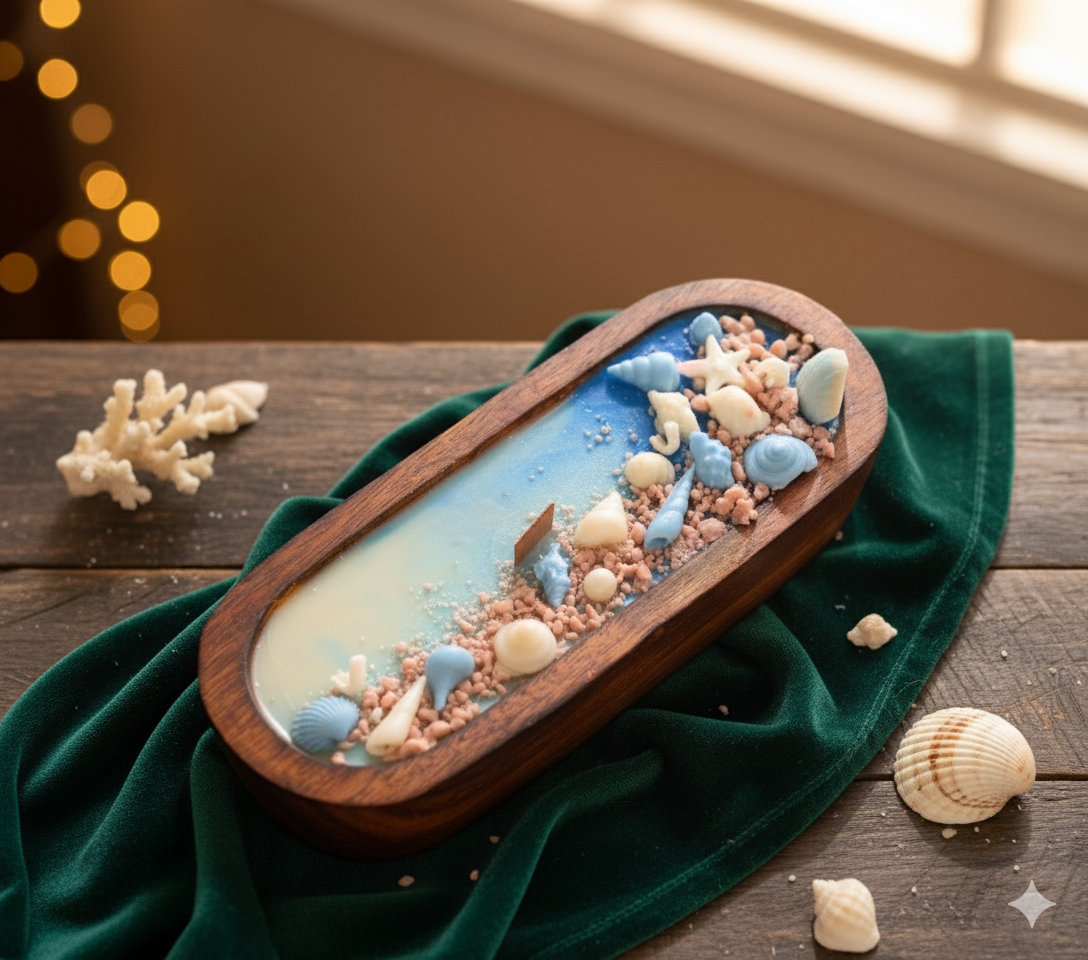 Wooden Boat Scented Candles